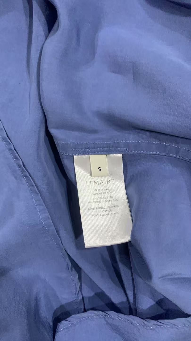 Lemaire Lemaire 23SS Blue Lyocell Shirt Size US S / EU 44-46 / 1 - 5 Thumbnail