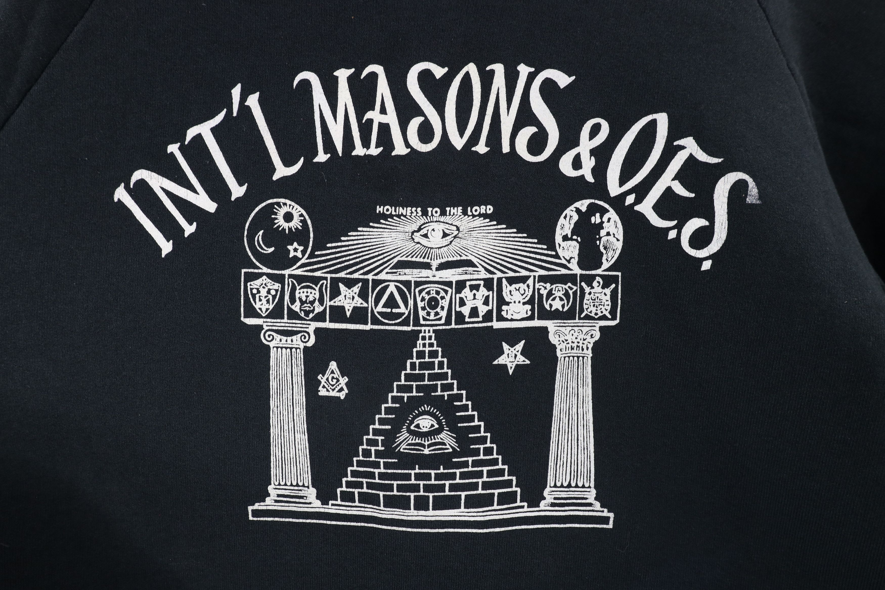 Vintage Vintage 90s Masons & OES Freemasons Sweatshirt USA Size US XXL / EU 58 / 5 - 4 Thumbnail