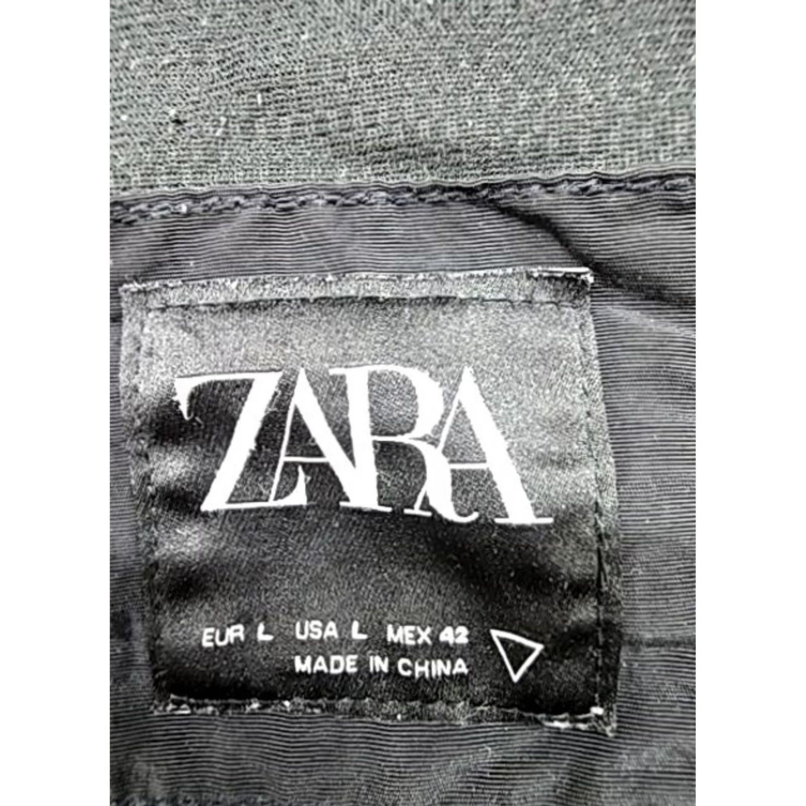 Zara Zara Men's Black Activewear Nylon Jacket L Relaxed Fit Size US L / EU 52-54 / 3 - 3 Thumbnail
