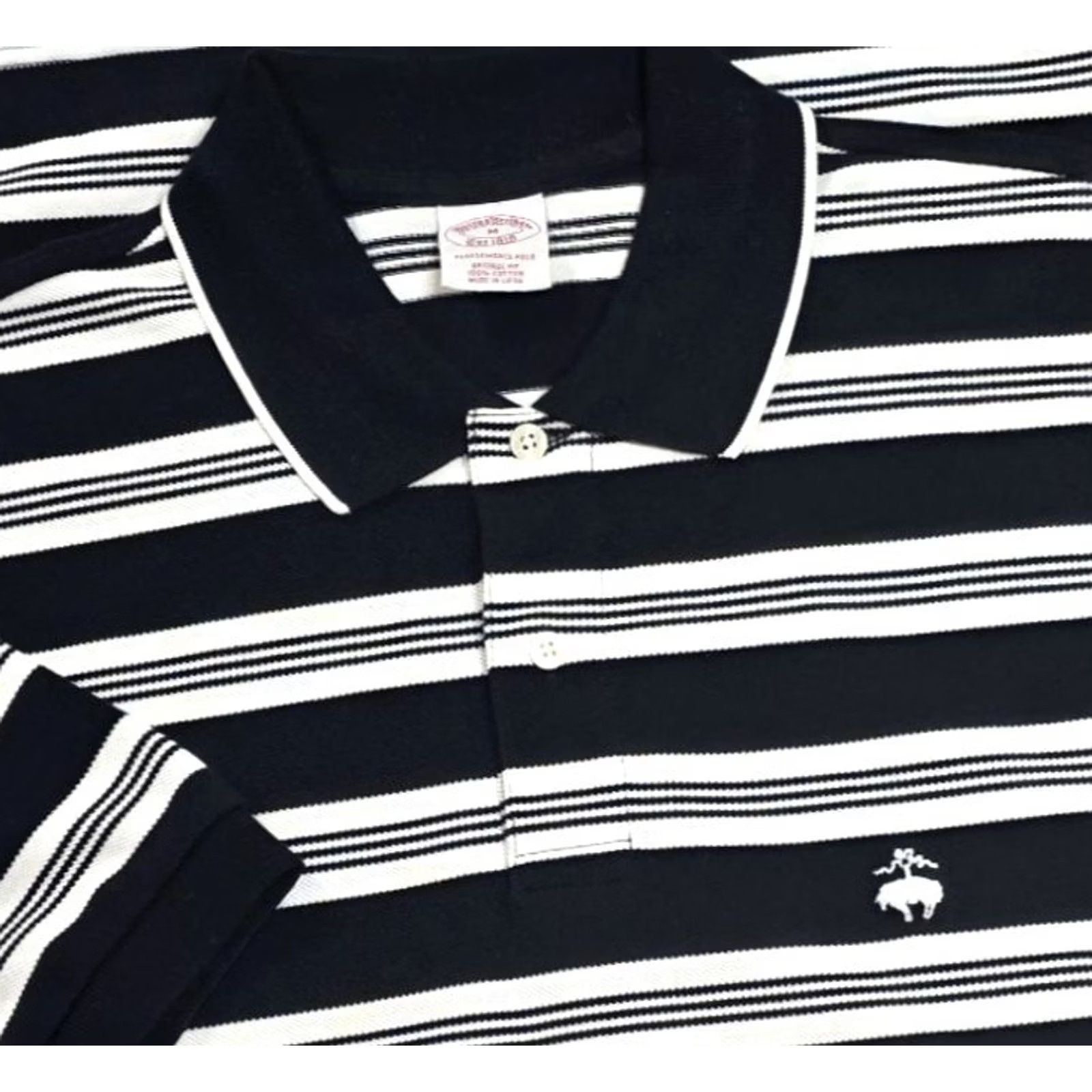 Brooks Brothers Brooks Brothers Polo Short Sleeve Black White Men M Performance Golden Fleece Polo Shirt Mens Regular Pink Logo" Size US M / EU 48-50 / 2 - 2 Thumbnail