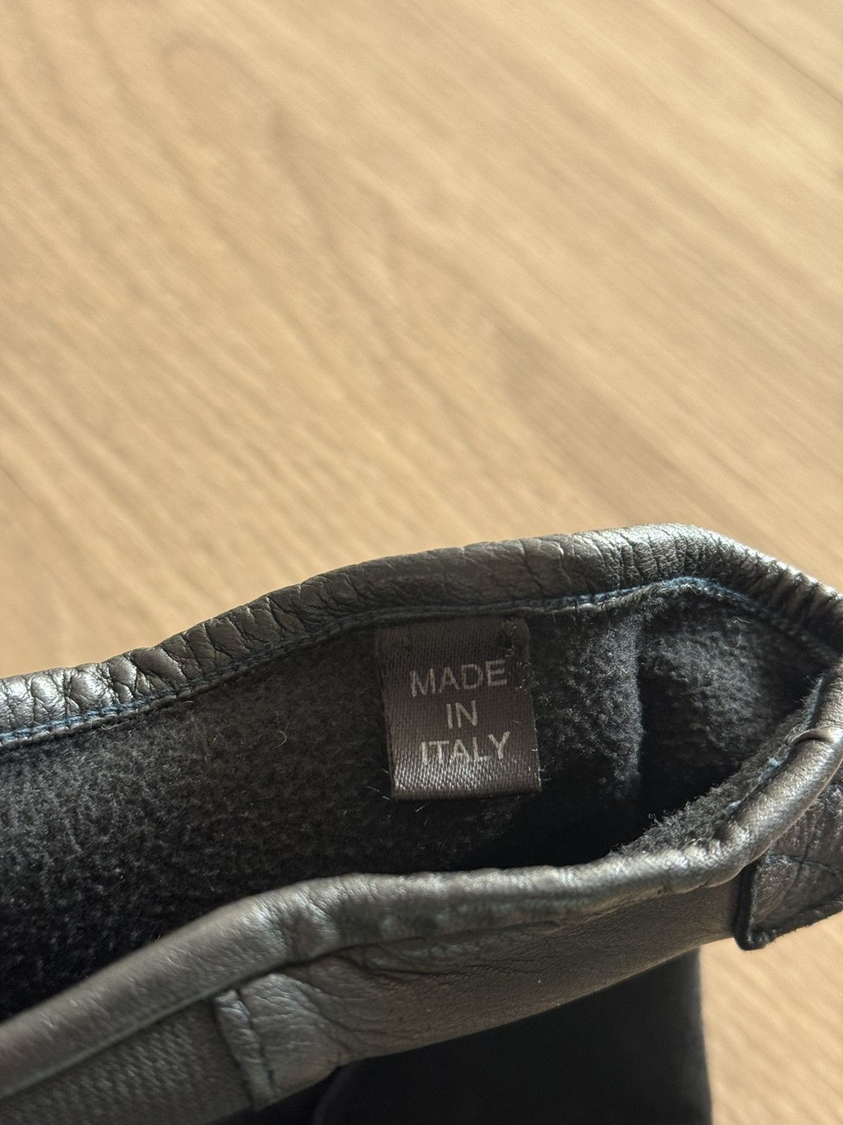 Raf Simons A/W 2007 Long Leather Biker Gloves Size ONE SIZE - 7 Thumbnail