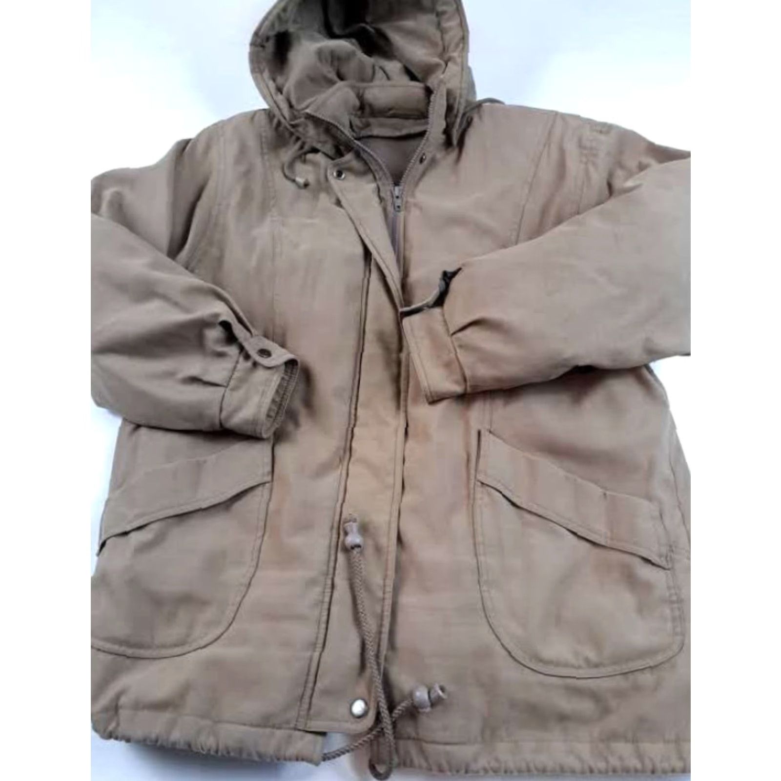 Vintage VINTAGE Bromley Sport Coat Womens Parka Full Zip Winter L Tan Midnight? Size L / US 10 / IT 46 - 4 Thumbnail
