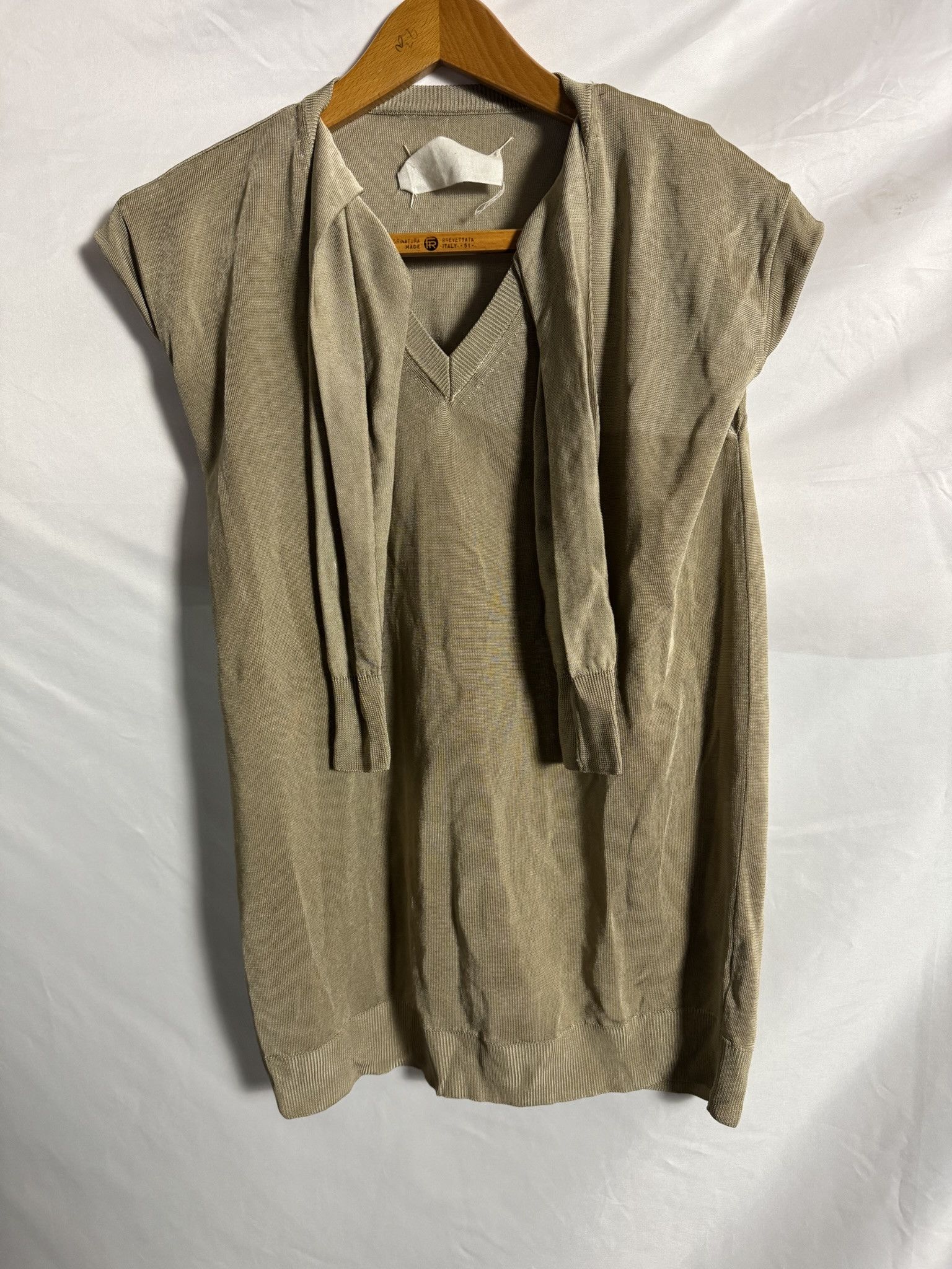 Maison Margiela Maison Martin Margiela Miss Deanna Asymmetric Sweater Dress Size L / US 10 / IT 46 - 1 Thumbnail