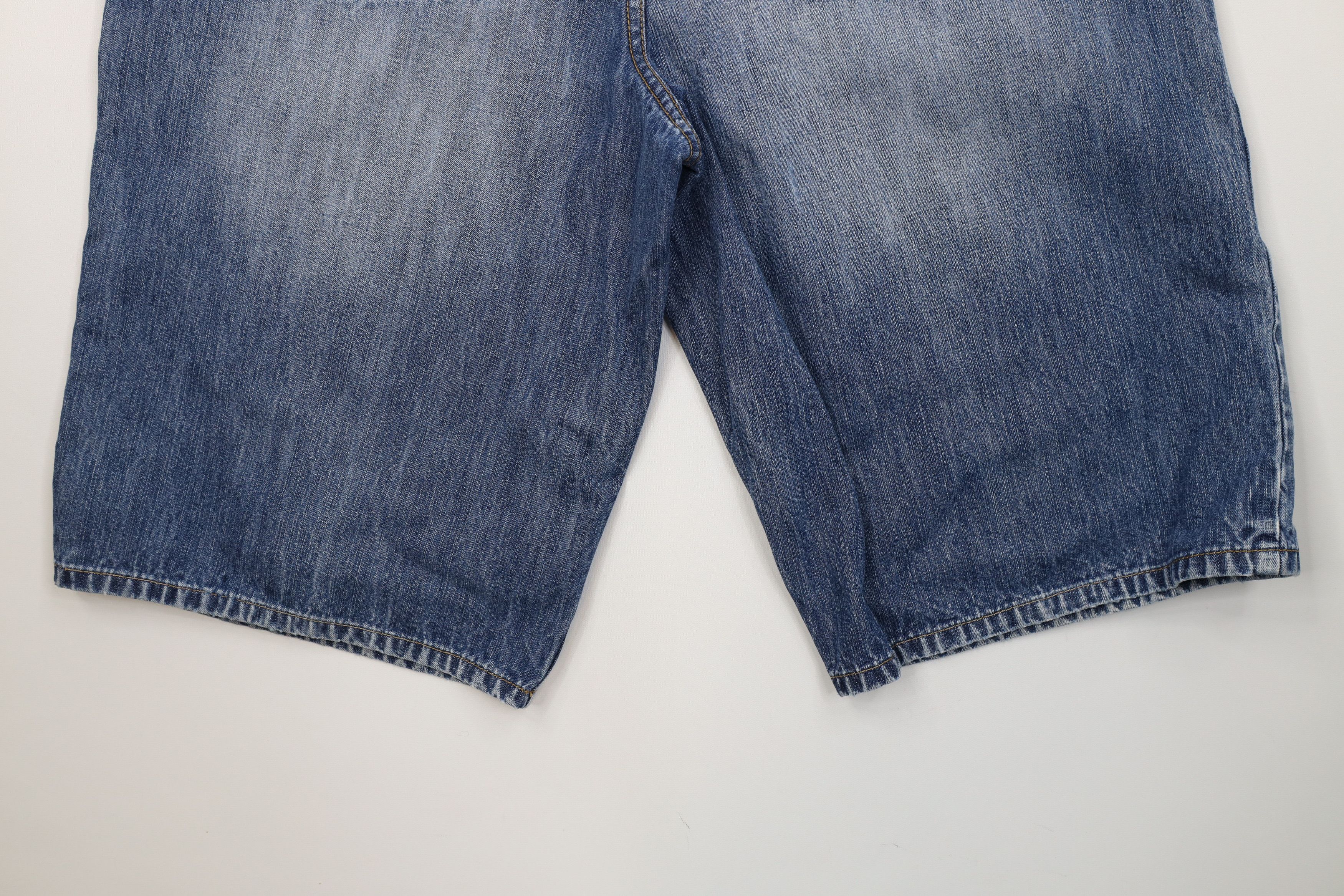 Sean John Vintage 90s Y2K Sean John Baggy Denim Jean Shorts Jorts Blue Size US 34 / EU 50 - 14 Thumbnail