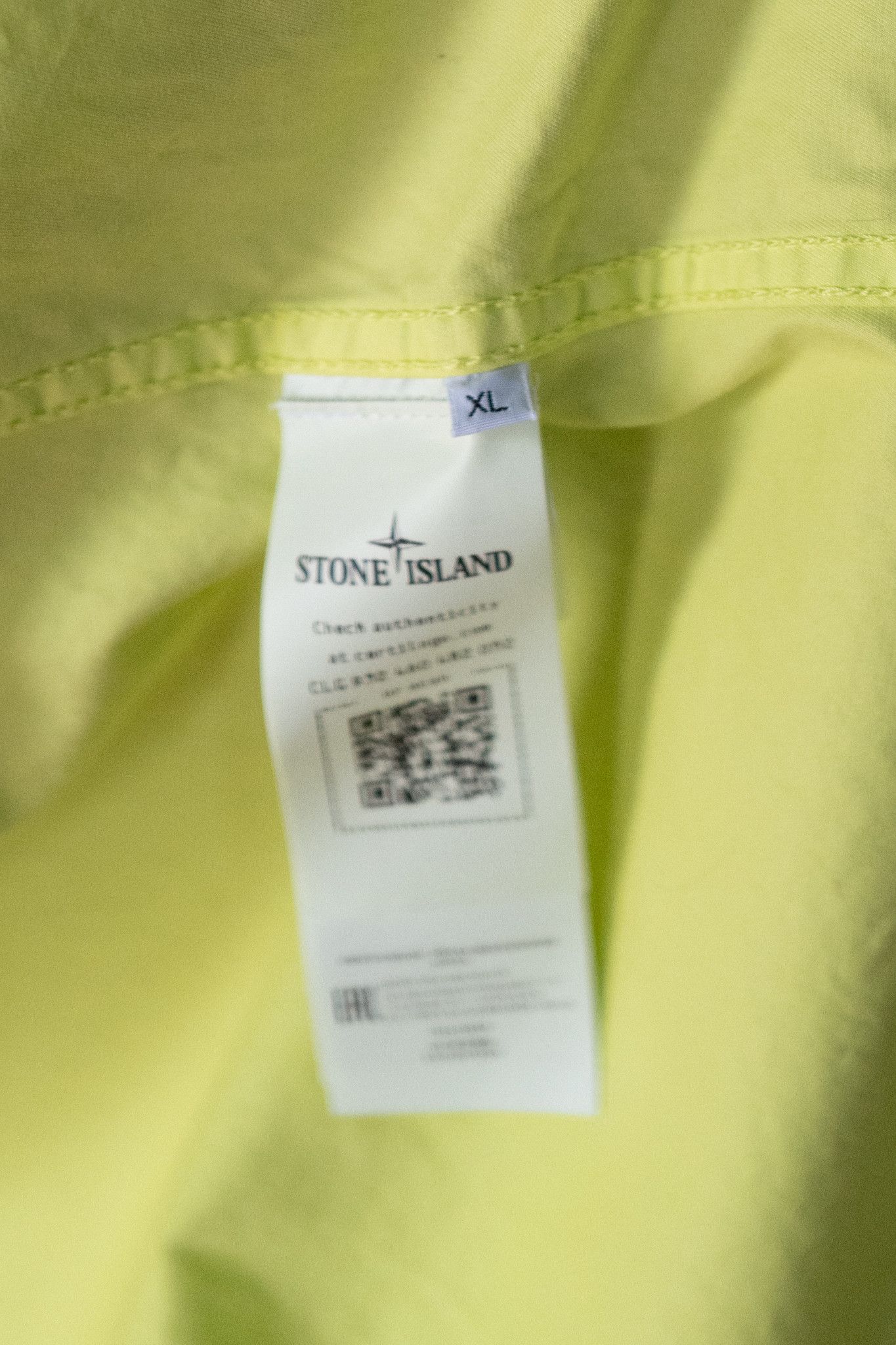 Stone Island STONE ISLAND NEON YELLOW ZIP JACKET SZ XL Size US XL / EU 56 / 4 - 6 Thumbnail