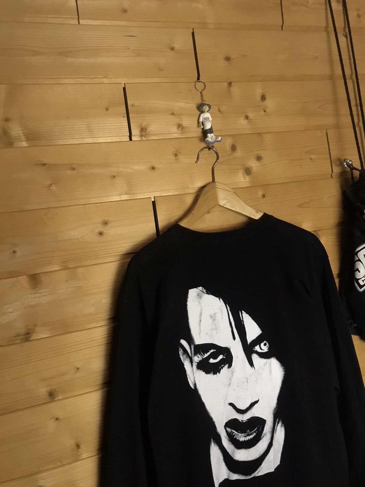 Vintage Vintage 00s Marylin Manson long sleeve shirt Size US L / EU 52-54 / 3 - 8 Thumbnail