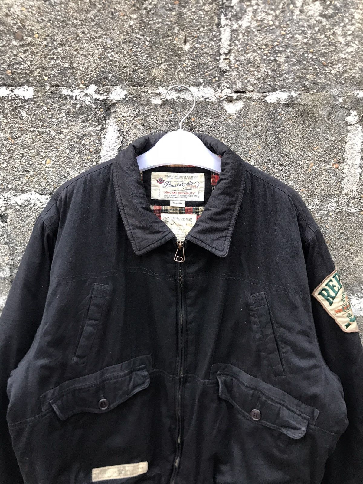 Japanese Brand ⚡️Vintage Practstudio Distressted Bomber Jacket Size US M / EU 48-50 / 2 - 5 Thumbnail