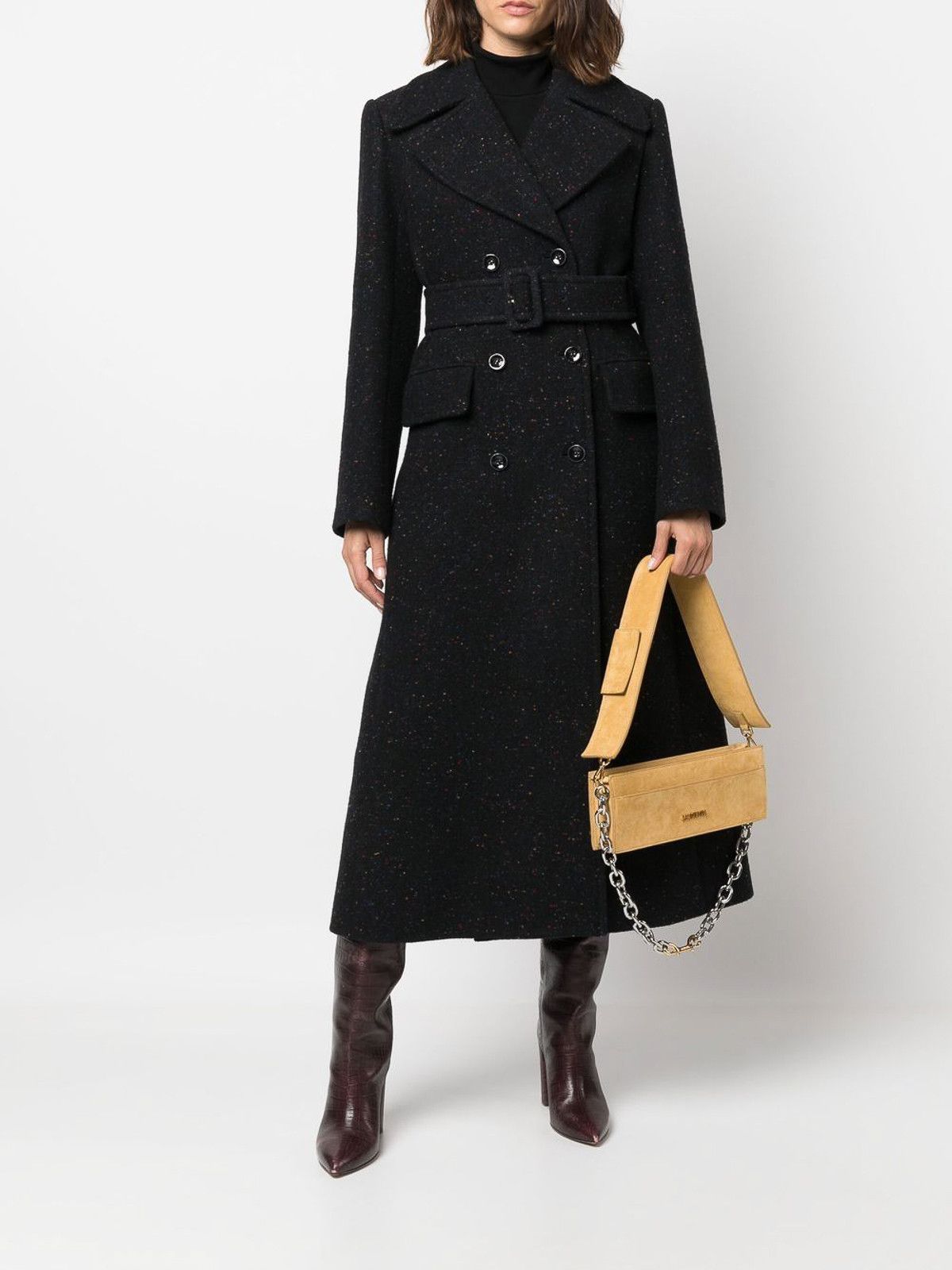 Chloe o1y0825 Belt Coat in Midnight Blue Size S / US 4 / IT 40 - 5 Thumbnail
