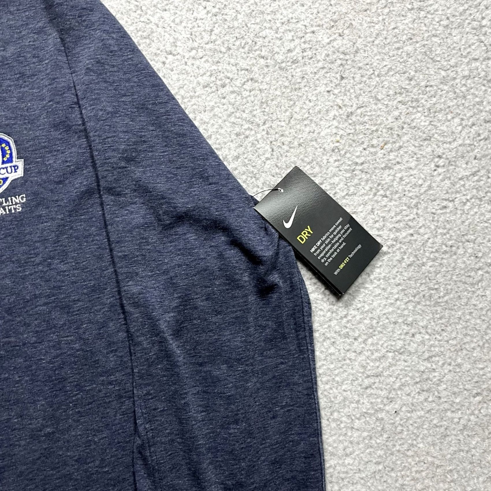 Nike Nike Polo Shirt Mens M Dri-Fit Ryder Cup 2020 Golf Whistling Straits Long Sleeve Blue Polo Shirt Nike Dri-FIT Mens M Casual Golf Clothing Size US M / EU 48-50 / 2 - 4 Thumbnail