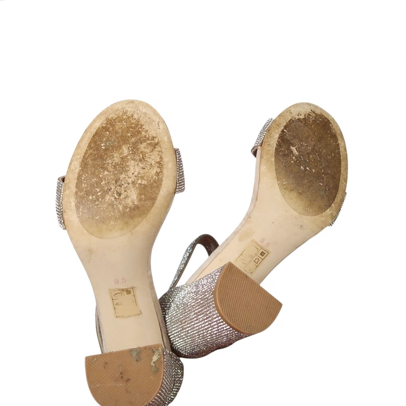 Jeffrey Campbell Jeffrey Campbell Rhinestone Open Toe Sandal Heels 9.5 Women Tan Party Formal Leather Hook & Loop Heel Size US 10 / IT 40 - 7 Thumbnail
