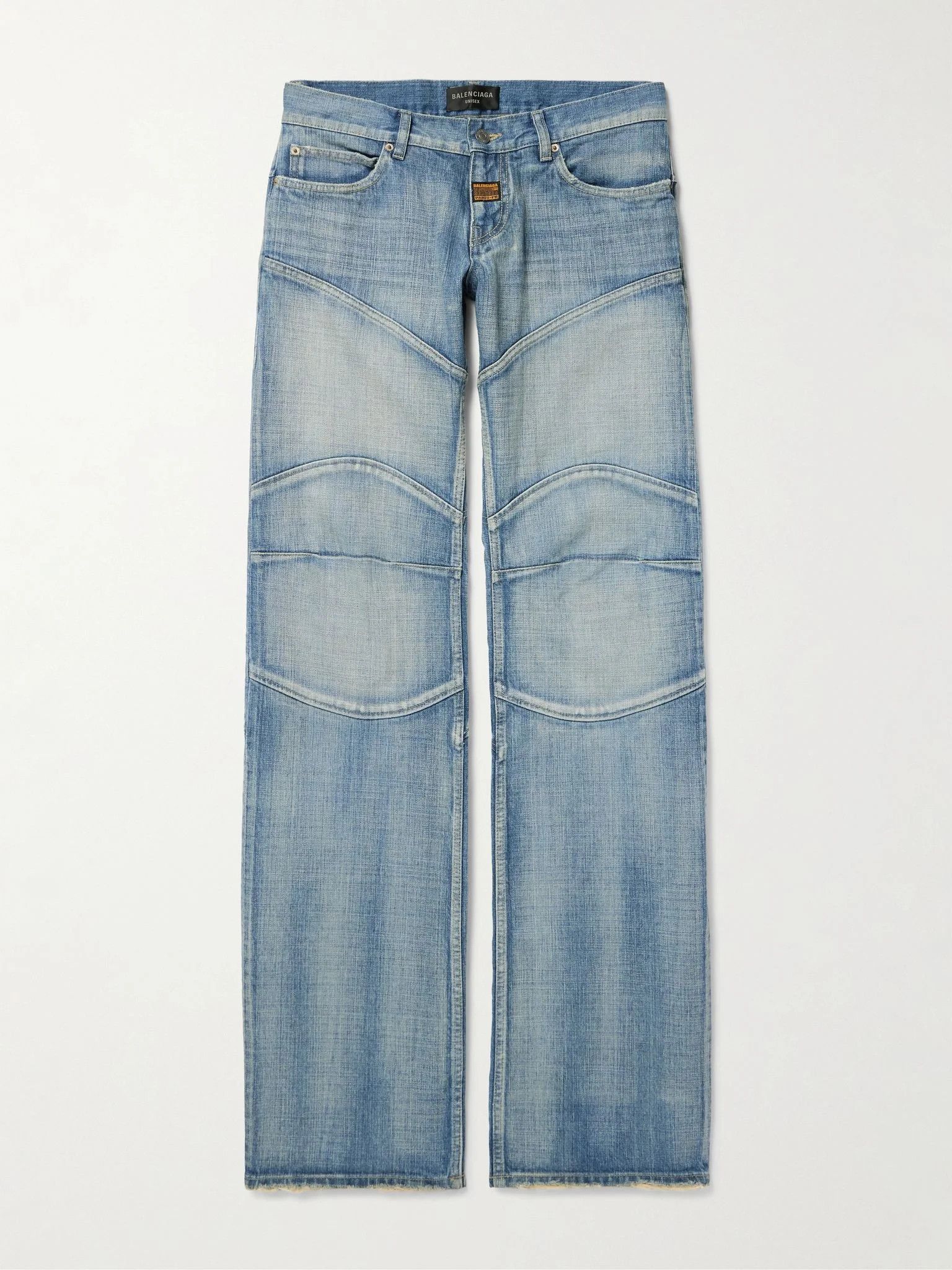 Balenciaga o1srvl11e0526 Fitted Low-Waist Pants in Blue Size US 34 / EU 50 - 1 Thumbnail