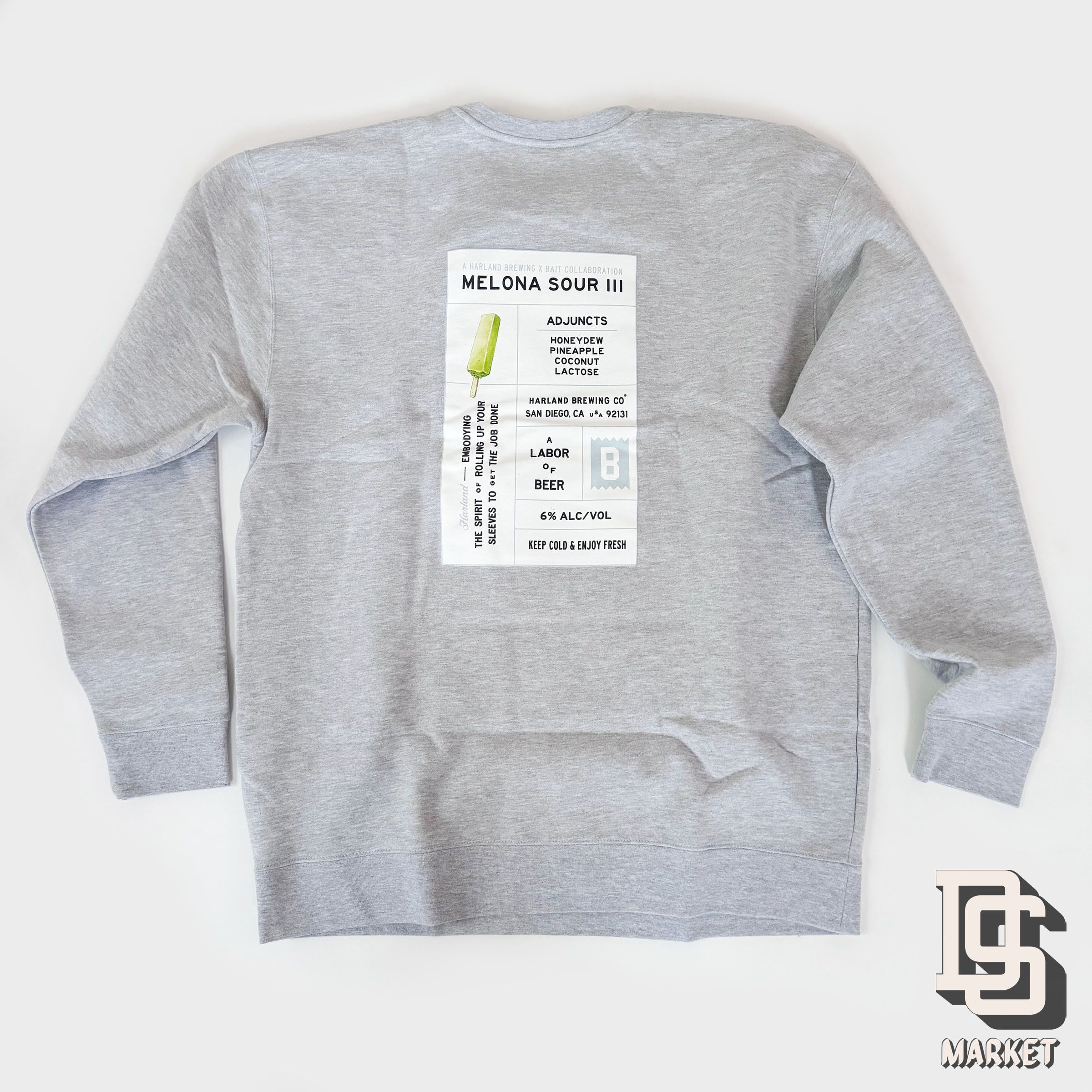 Bait HARLAND BREWING COMPANY X BAIT MELONA SOUR CREWNECK SWEATER Size US XL / EU 56 / 4 - 3 Thumbnail