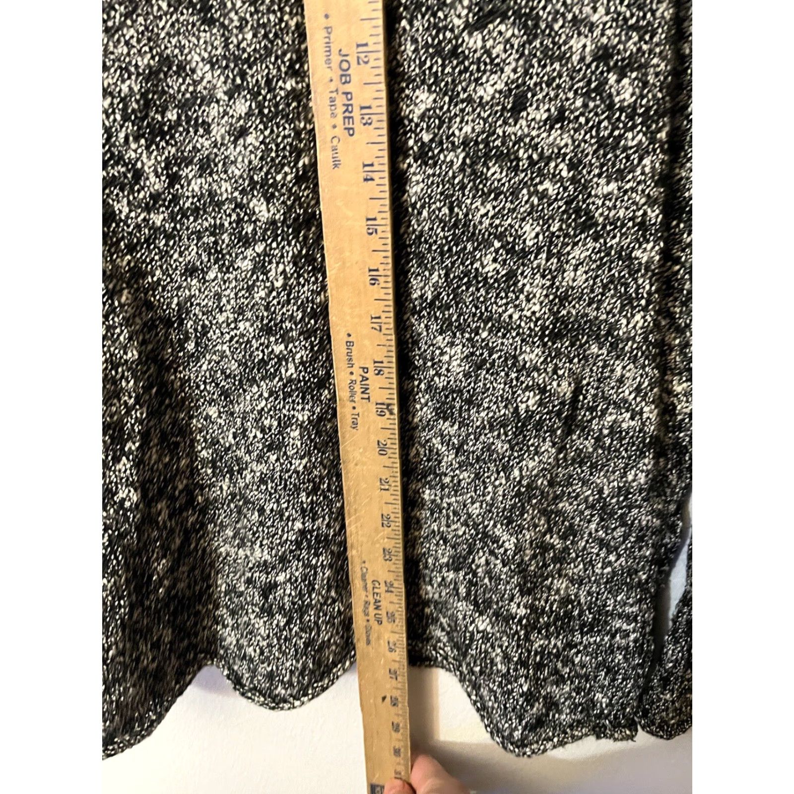 J.Crew J. Crew Womens Size Large Gray Black Marled Crewneck Pullover Sweater Boat Size L / US 10 / IT 46 - 5 Thumbnail