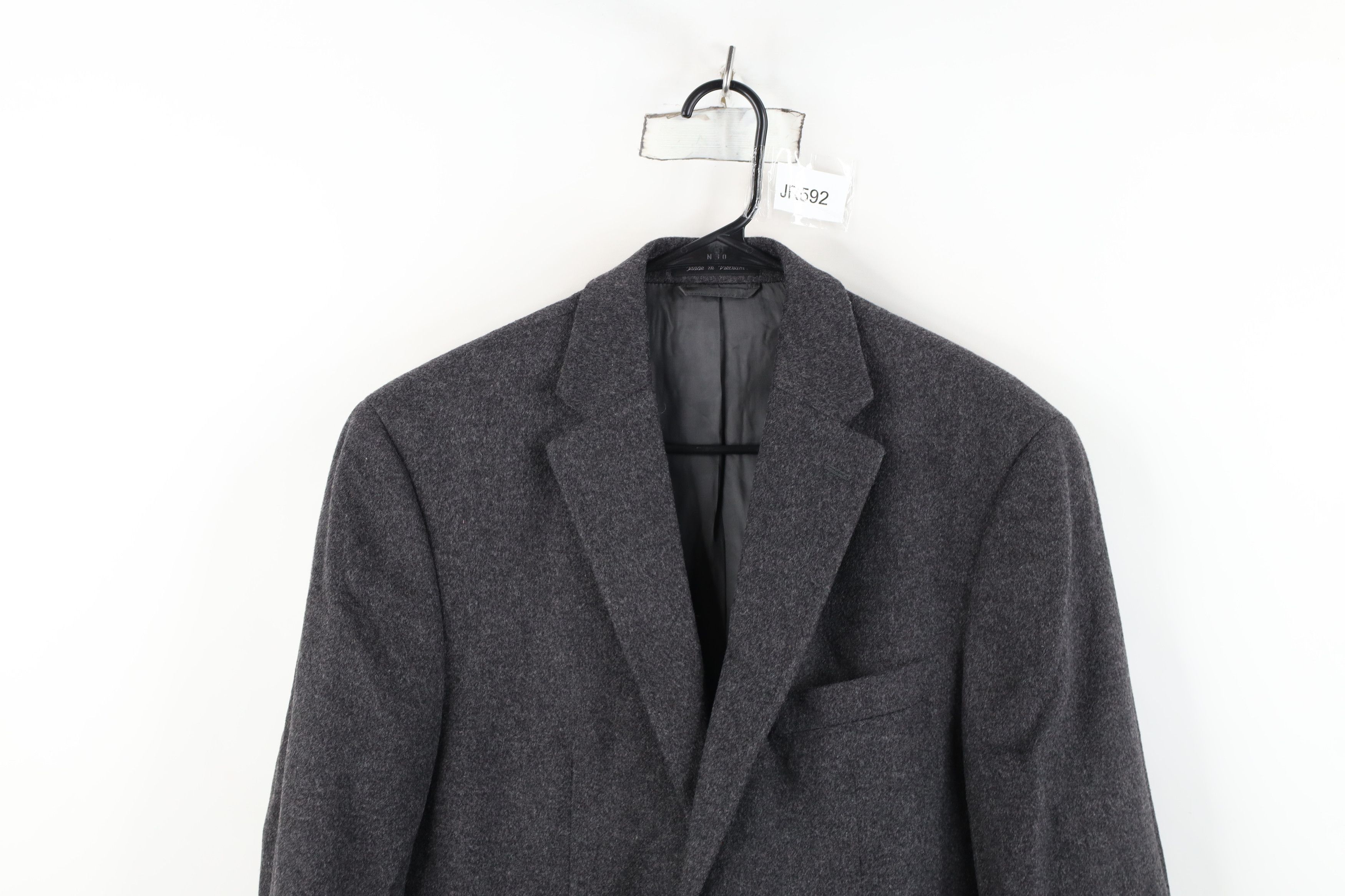 Ralph Lauren Vintage Ralph Lauren Cashmere Suit Coat Blazer Jacket Gray Size US XL / EU 56 / 4 - 2 Thumbnail