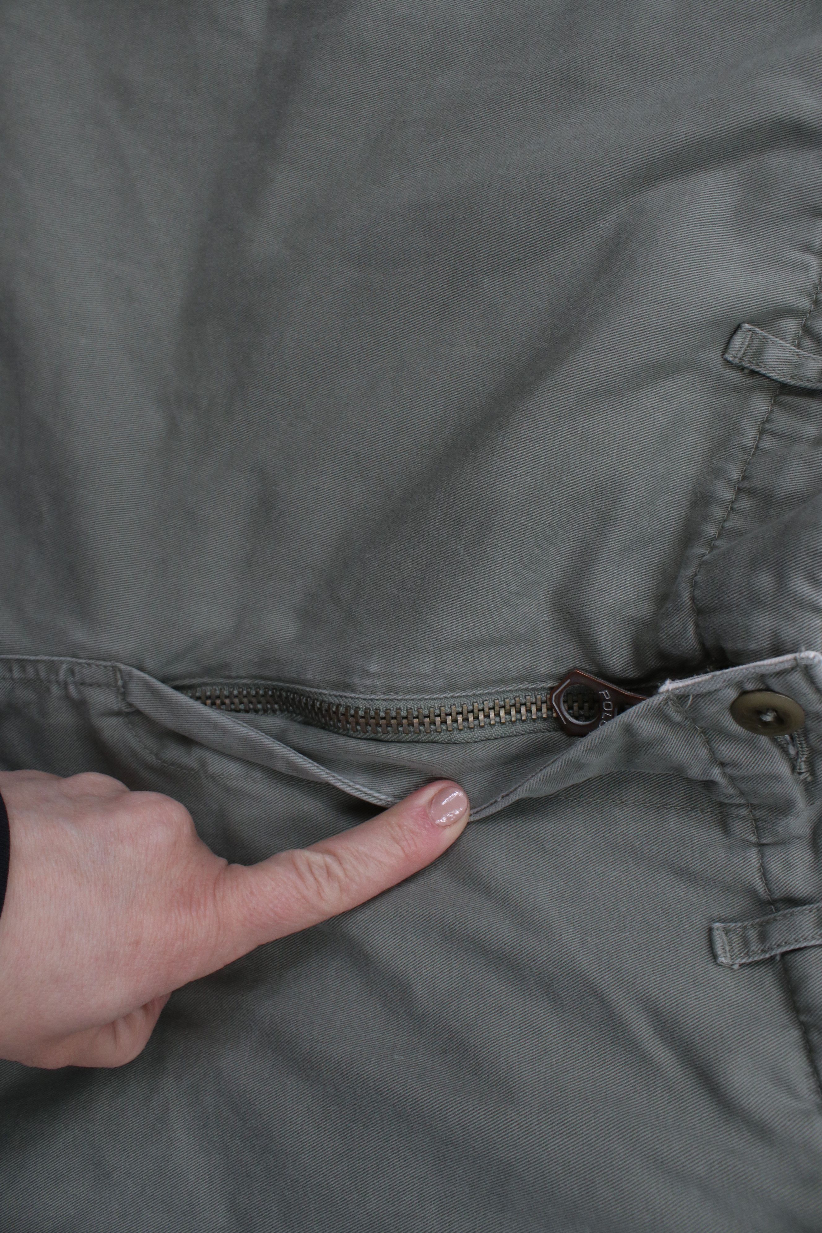 Ralph Lauren × Vintage Vintage 90s Ralph Lauren Style Wide Leg Combat Pants Size US 36 / EU 52 - 8 Thumbnail