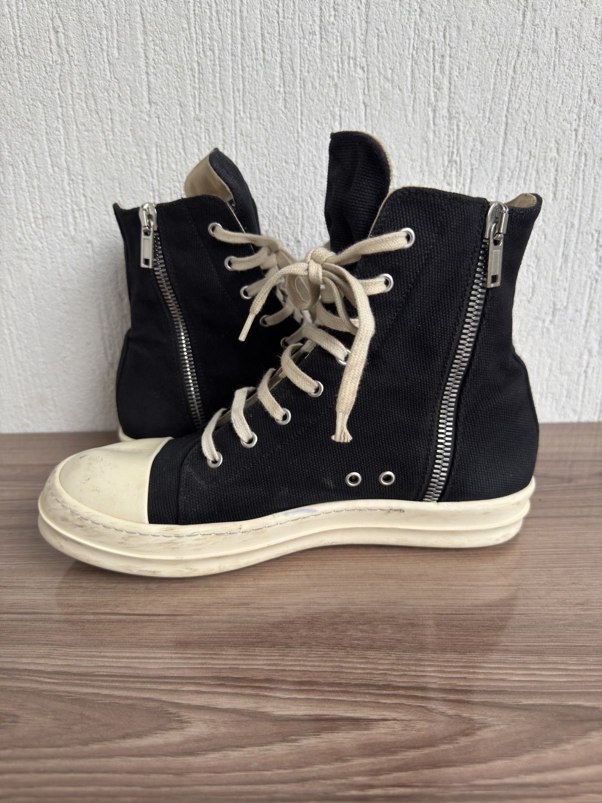 Rick Owens Drkshdw Canvas drkshdw Ramones Size US 10.5 / EU 43-44 - 14 Thumbnail