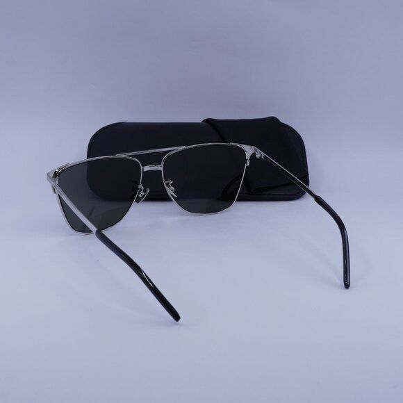 Saint Laurent Paris Saint Laurent SL280 003 Sunglasses Silver Aviator Frame Size ONE SIZE - 11 Thumbnail