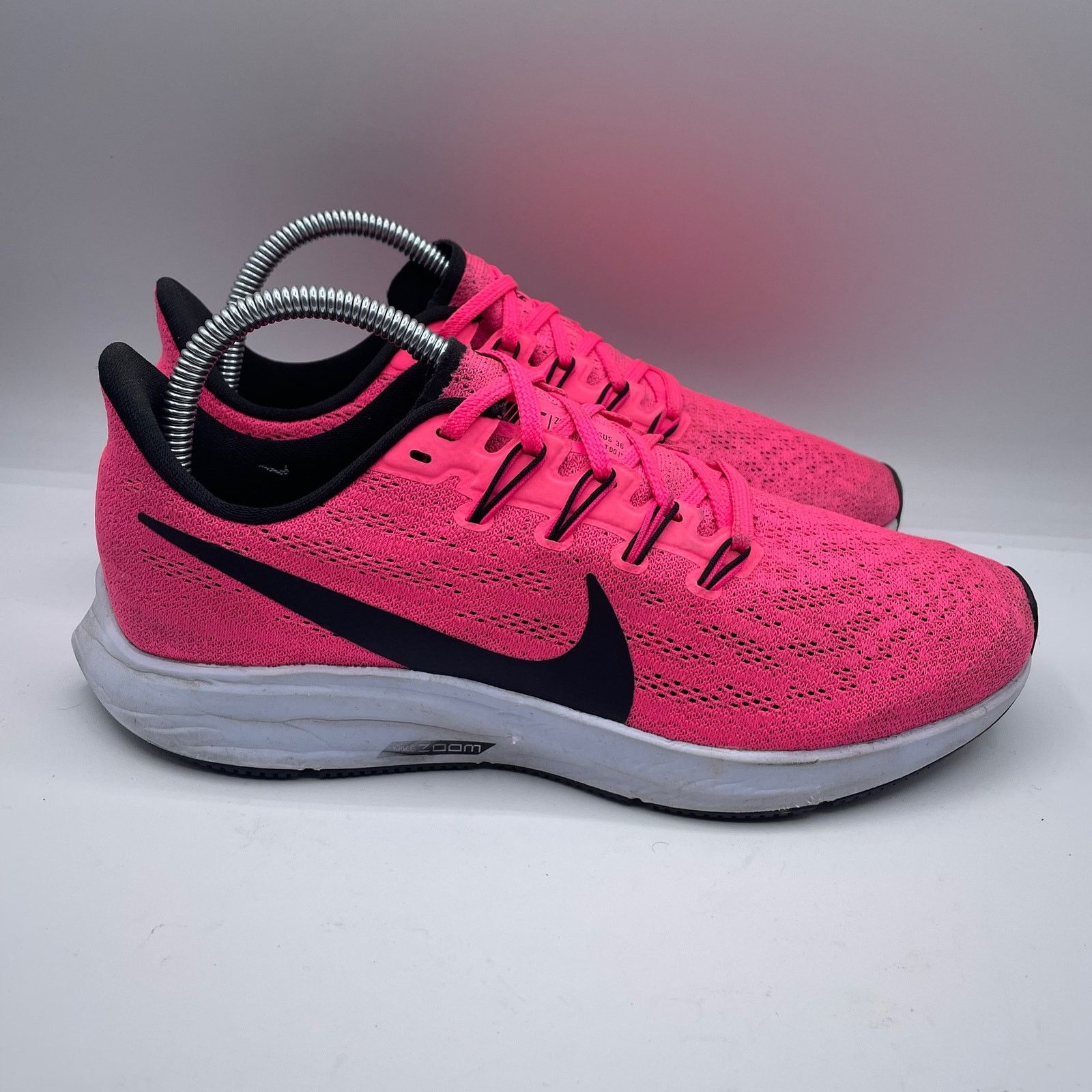 Nike Nike Pegasus 36 Running Shoes Athletic Hyper Pink Womens 8 Size US 8 / IT 38 - 2 Thumbnail