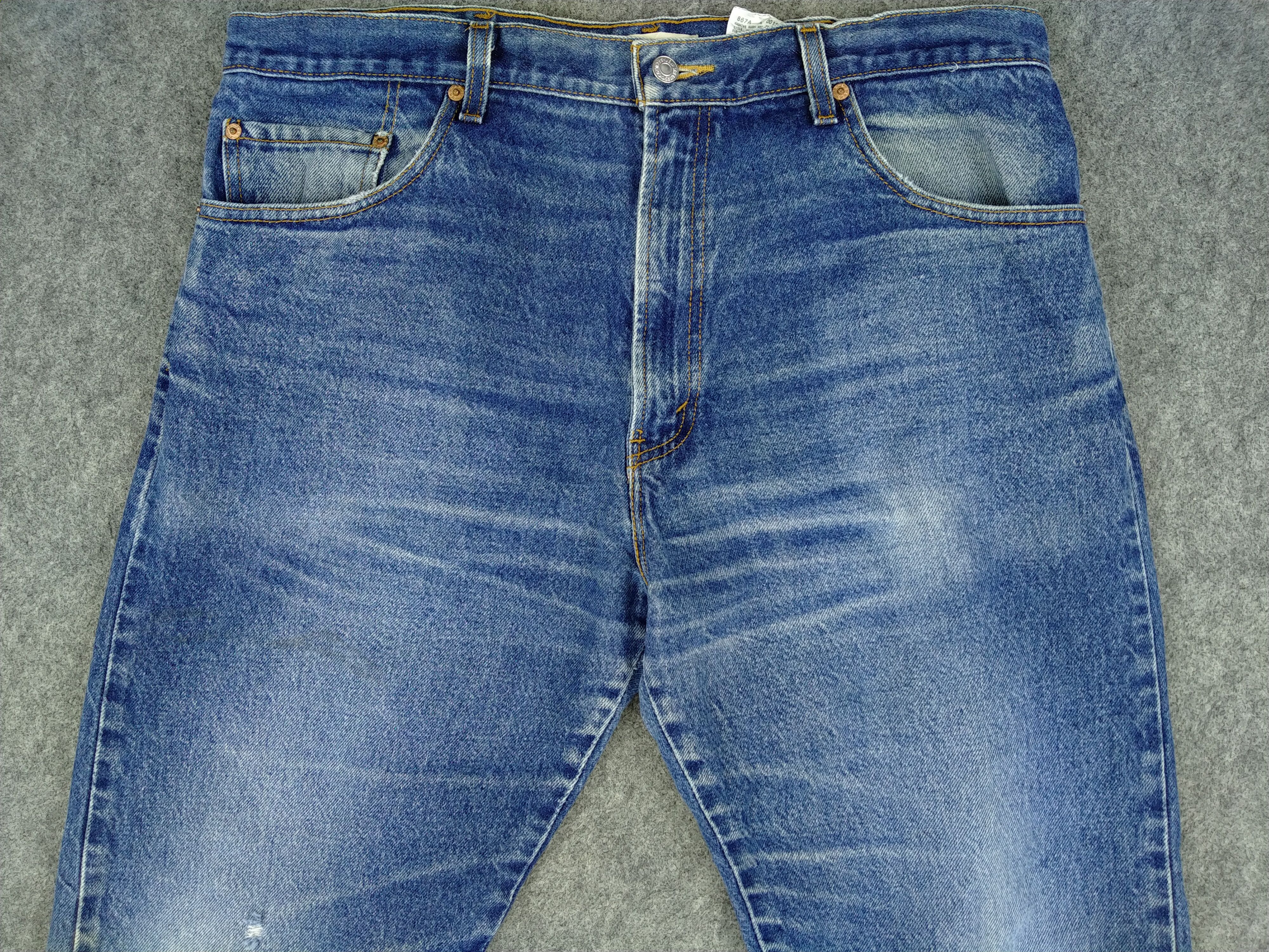 Japanese Brand Boot Cut Vintage Levi's 517 Flare 37x34.5 Denim -JN1035 Size US 37 - 3 Thumbnail