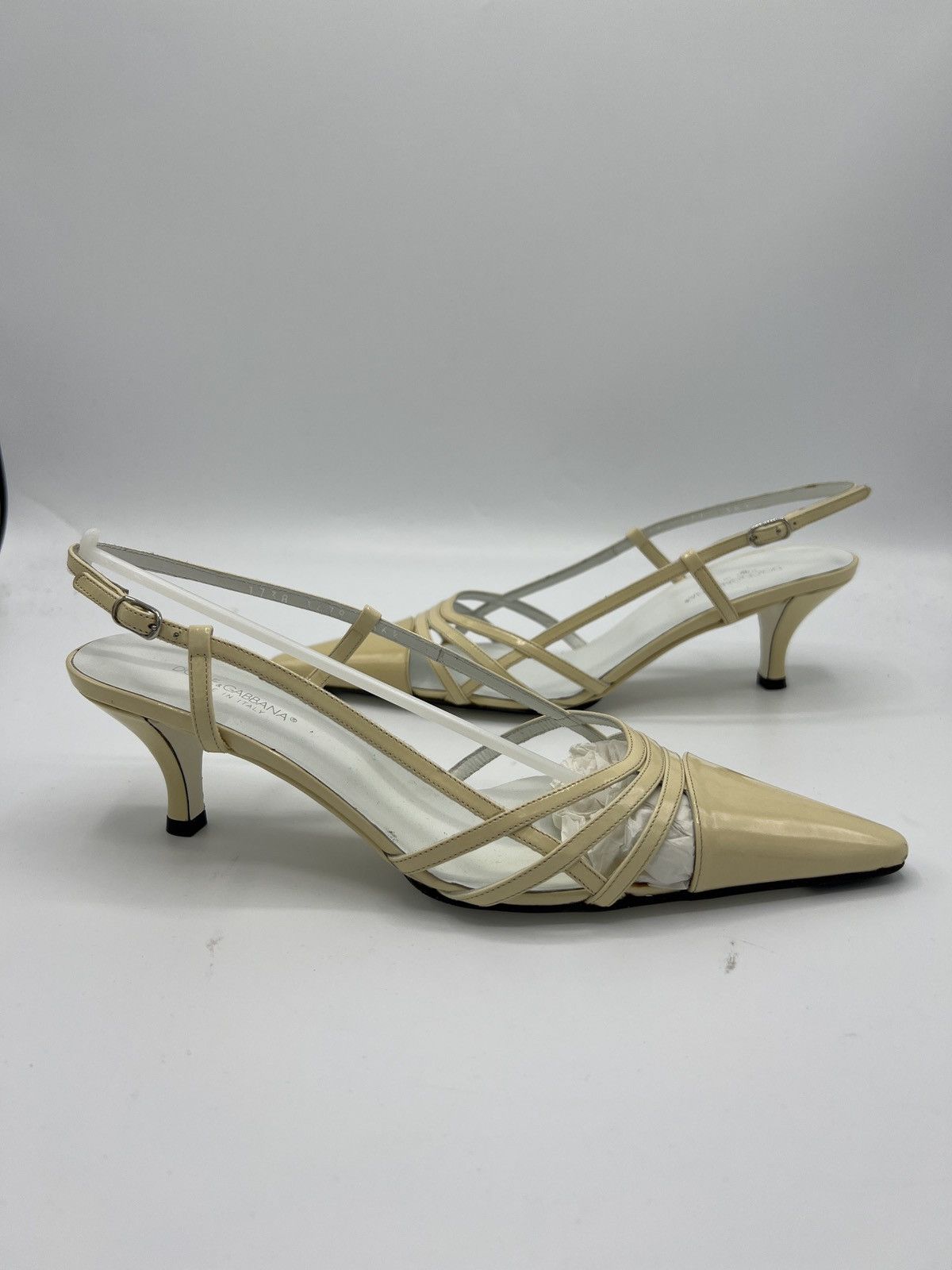 image of Dolce Gabbana Slingbacks Heel Shoes in Yellow, Women's (Size 6)