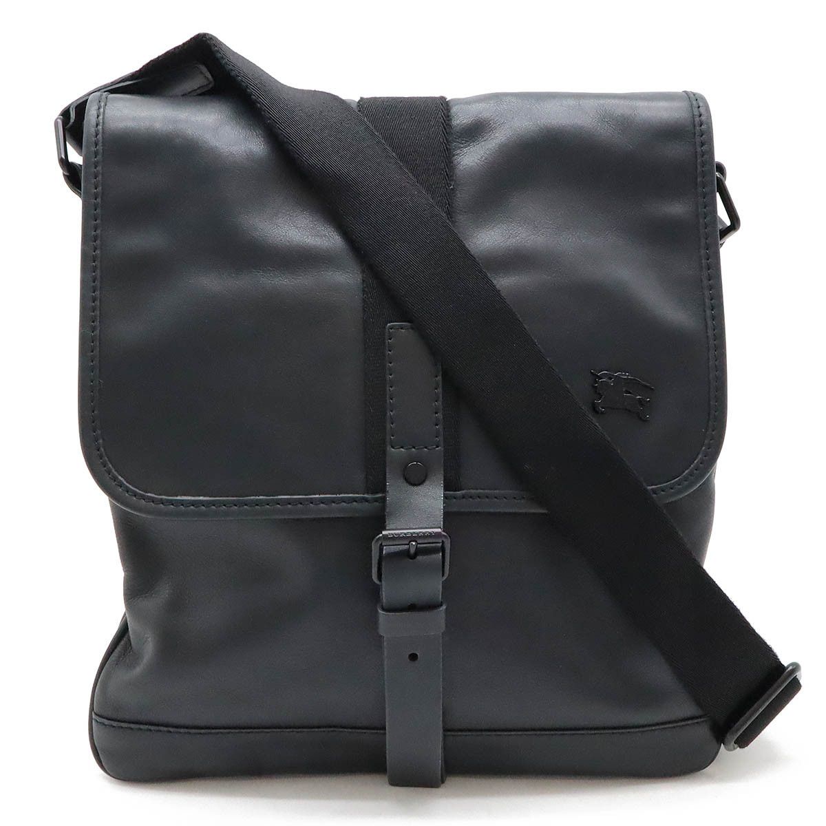 Burberry Burberry Burberry Leather Horse Logo Shoulder Bag Leather Crossbody Bag in Very Good Condition Size ONE SIZE - 1 Thumbnail