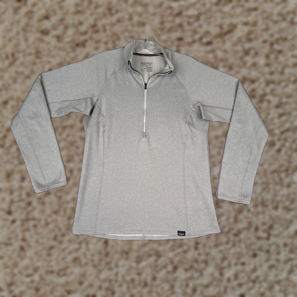 Patagonia Patagonia Shirt Women Medium Gray Capilene Baselayer 1/4 Zip Activewear Made in El Salvador Regular M Gray Womens 1/4 Zip Patagonia Shirt Size M / US 6-8 / IT 42-44 - 1 Thumbnail