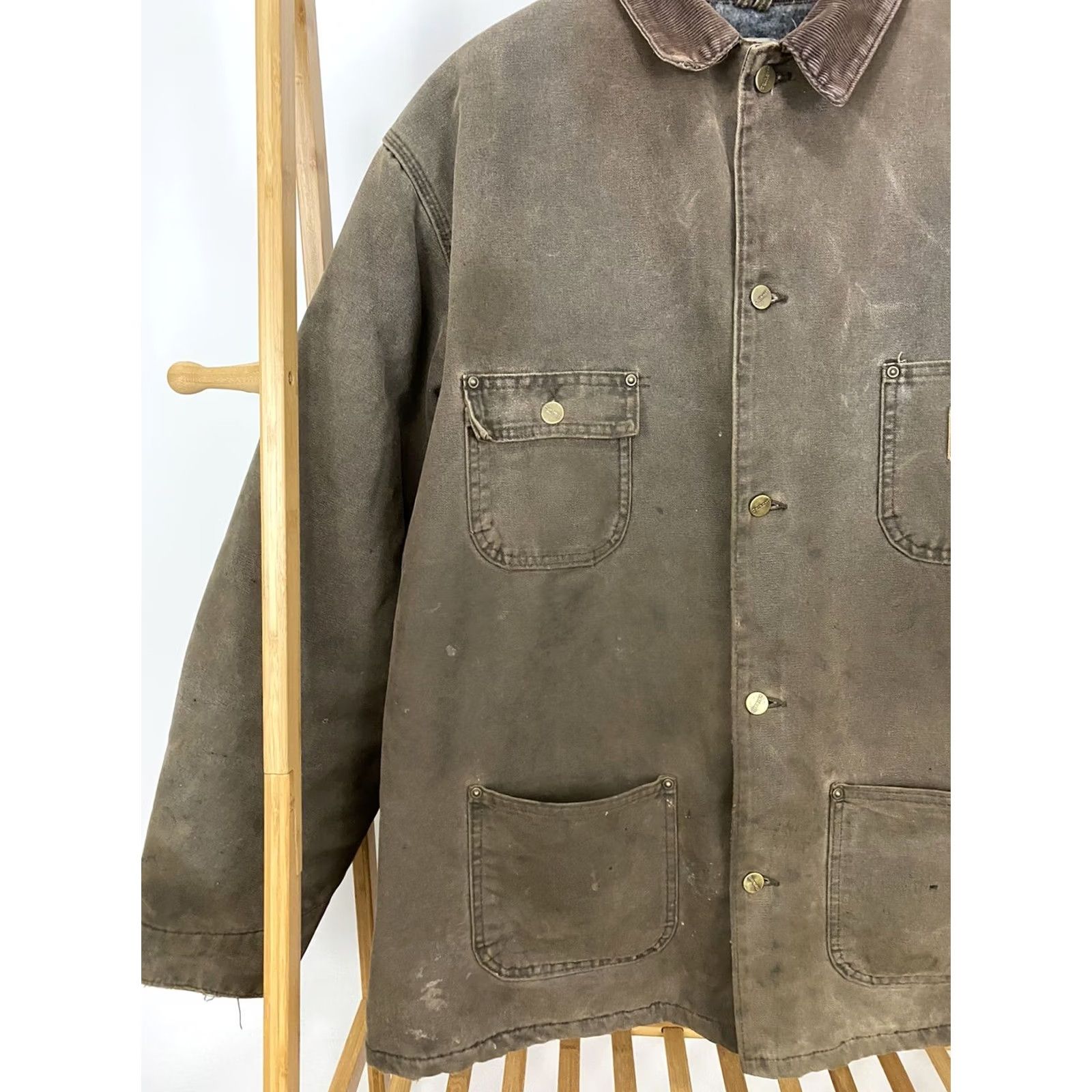 Carhartt VTG Carhartt Barn Jacket Chore Canvas Lined Brown XL Tall Men Shirt Jacket Size US XL / EU 56 / 4 - 5 Thumbnail
