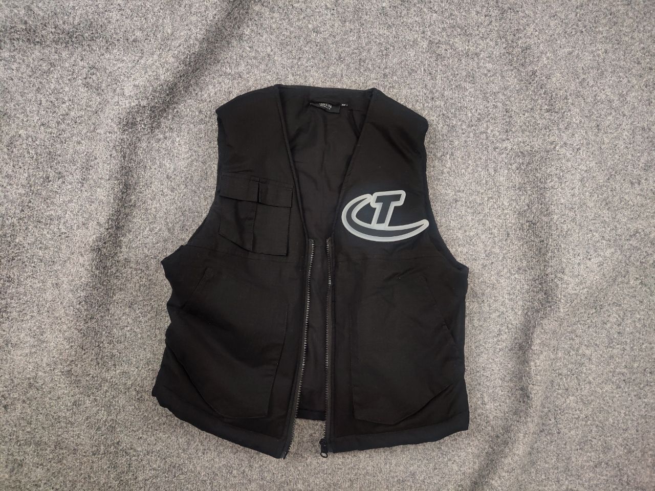 Trapstar London Trapstar London Hyperdrive Pocket Black Logo Zip Vest Jacket Size US XS / EU 42 / 0 - 1 Thumbnail