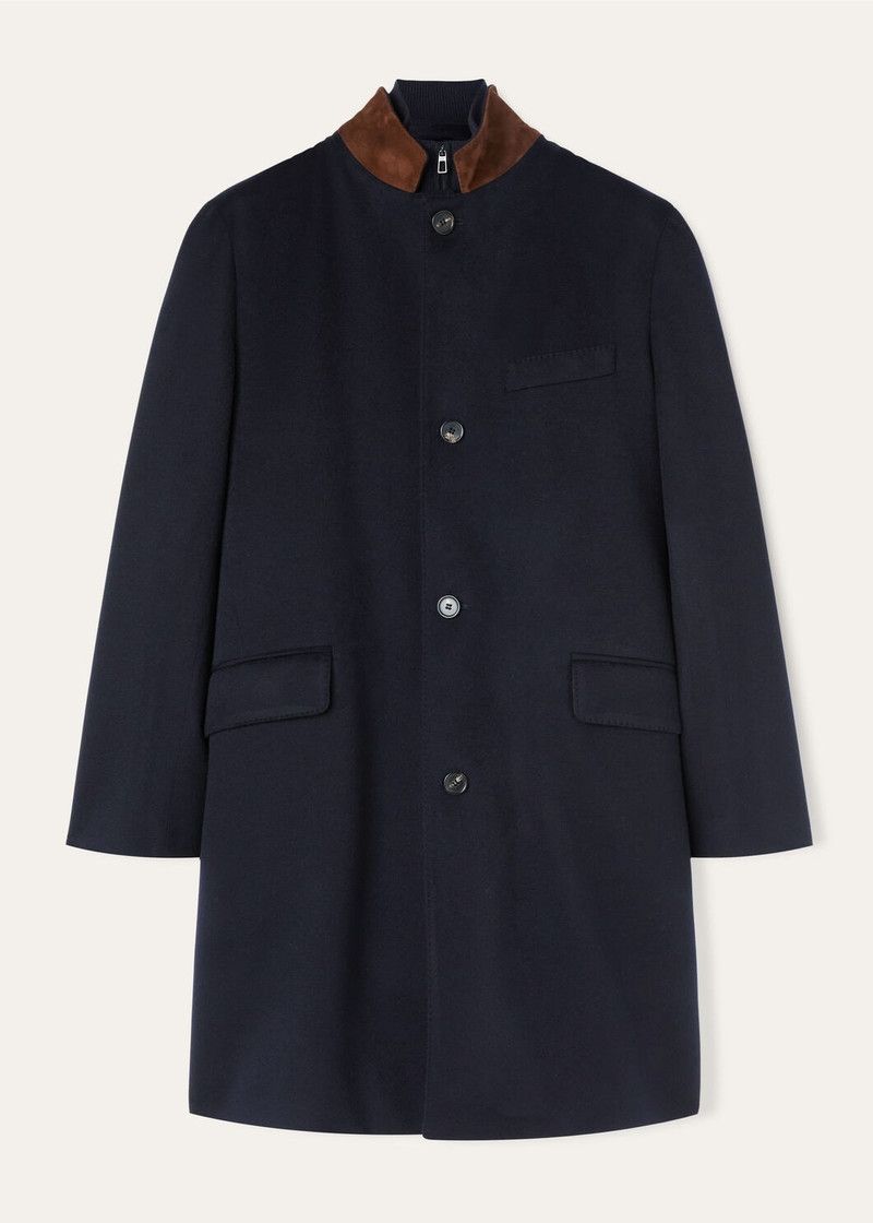 Loro Piana o1w1db10226 FAN1955 Martingala Coat in Navy Blue Size US L / EU 52-54 / 3 - 1 Thumbnail
