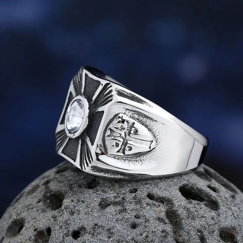 Japanese Brand × Jewelry × Vintage Cross With Zircon Ring Size ONE SIZE - 3 Thumbnail
