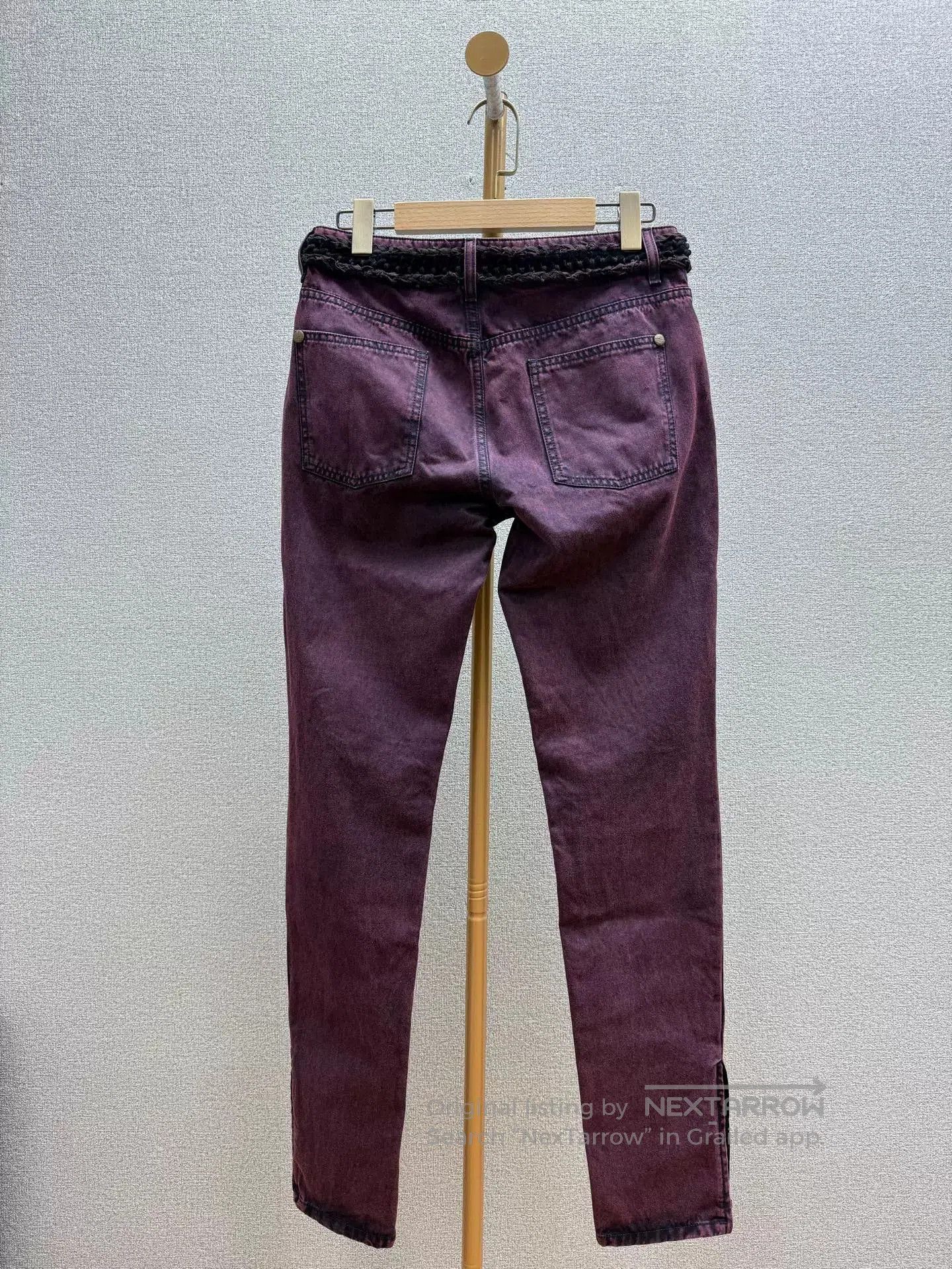 Chanel chanel purple denim pants size 38. Size US 38 / EU 54 - 2 Thumbnail