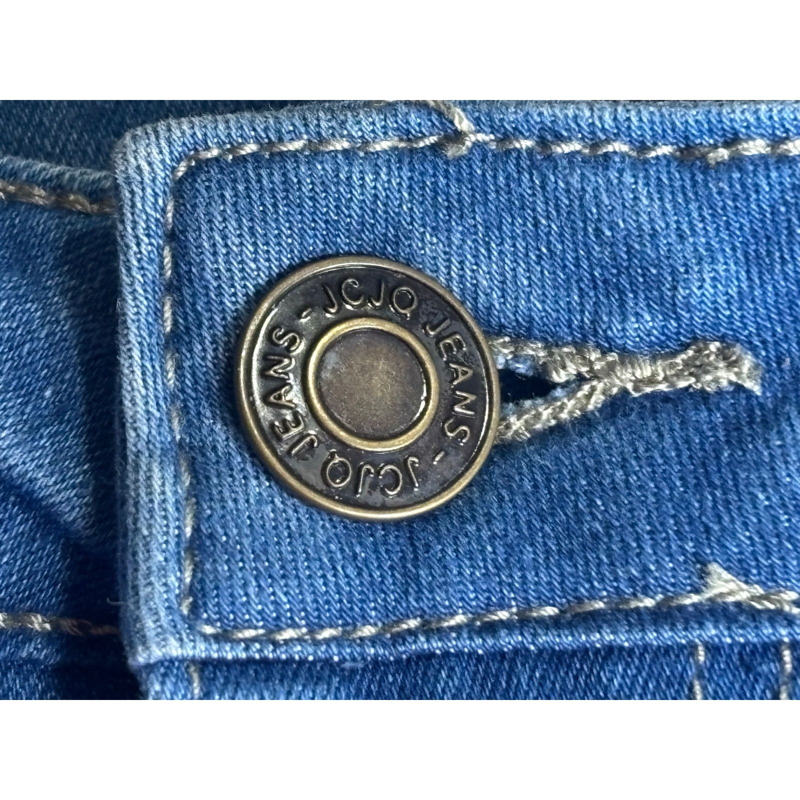 The Unbranded Brand JC & JQ Blue Denim Bell Bottom Jeans Women’s XL Flare Size 29" - 11 Thumbnail