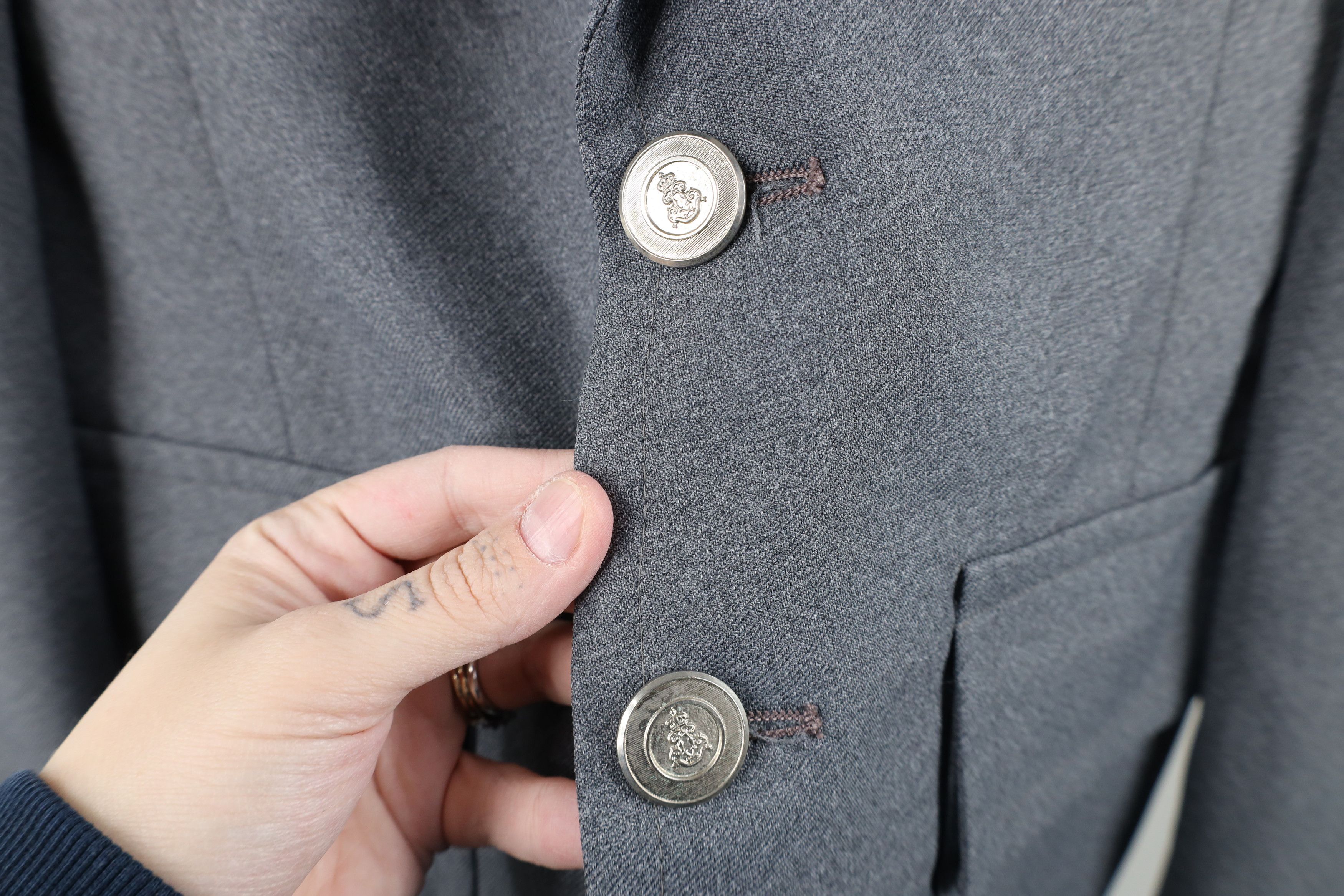 Vintage Vintage 70s Streetwear Suit Coat Blazer Jacket Heather Gray Size US L / EU 52-54 / 3 - 4 Thumbnail