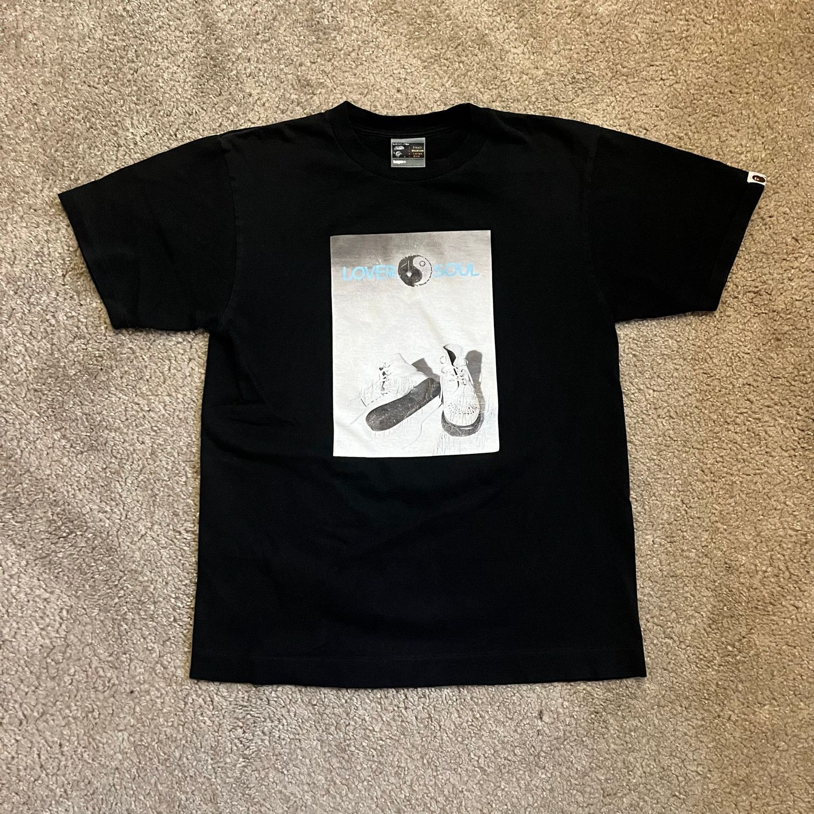 Authentic Bape 2000’s Lover Soul Tee Black M