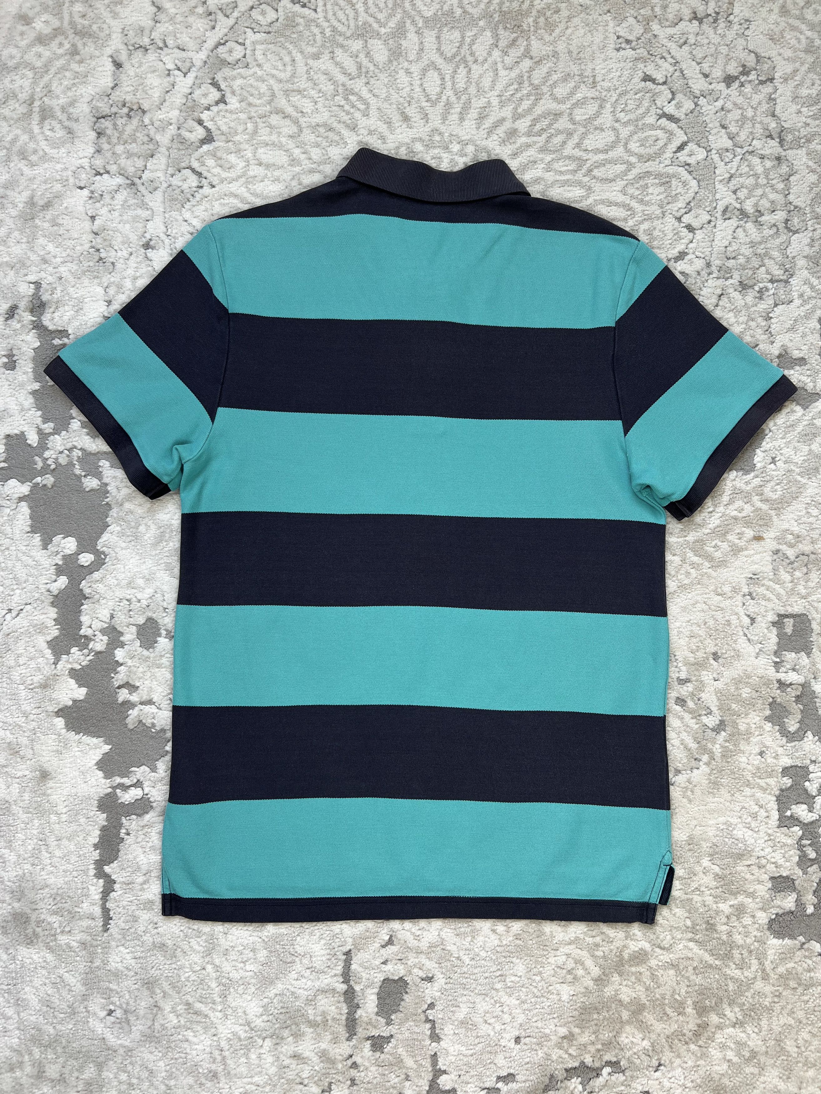 Nike Nike Striped Polo Shirt Teal Navy S/XS Size US S / EU 44-46 / 1 - 10 Thumbnail