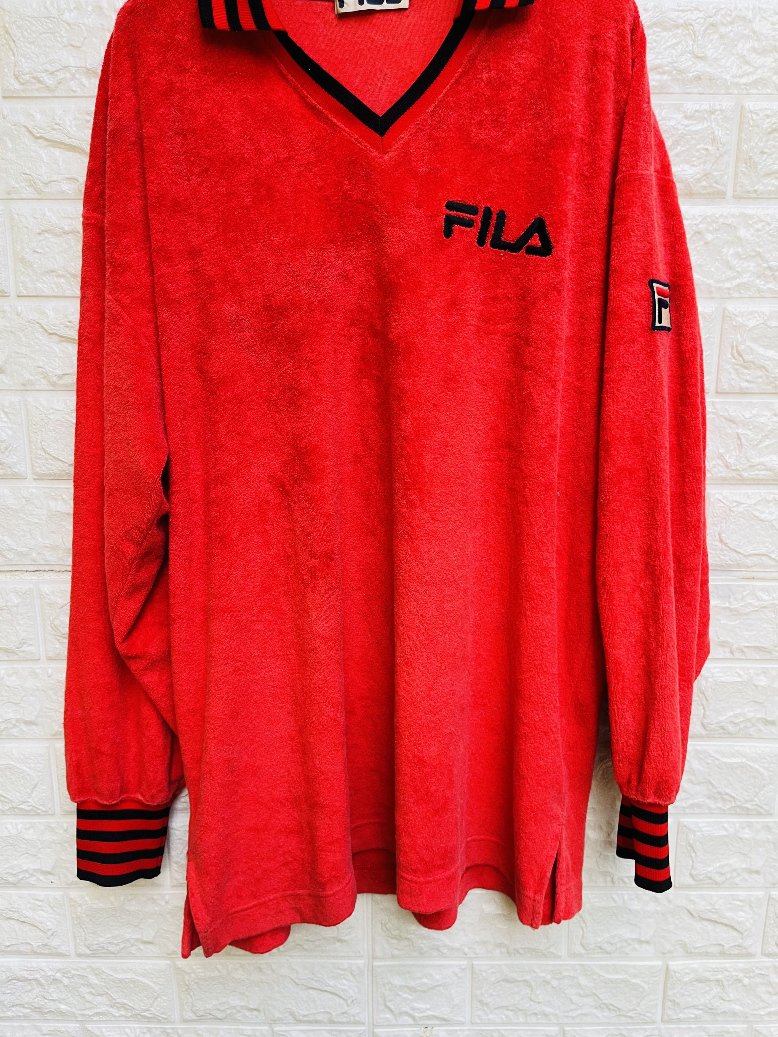 Fila × Vintage Vintage Fila Big Logo Japanese Designer Fashion Style Size US XL / EU 56 / 4 - 4 Thumbnail
