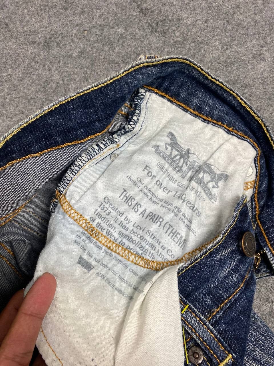 Levi's levis 511 slim straight distressed denim nice design Size US 32 / EU 48 - 14 Thumbnail