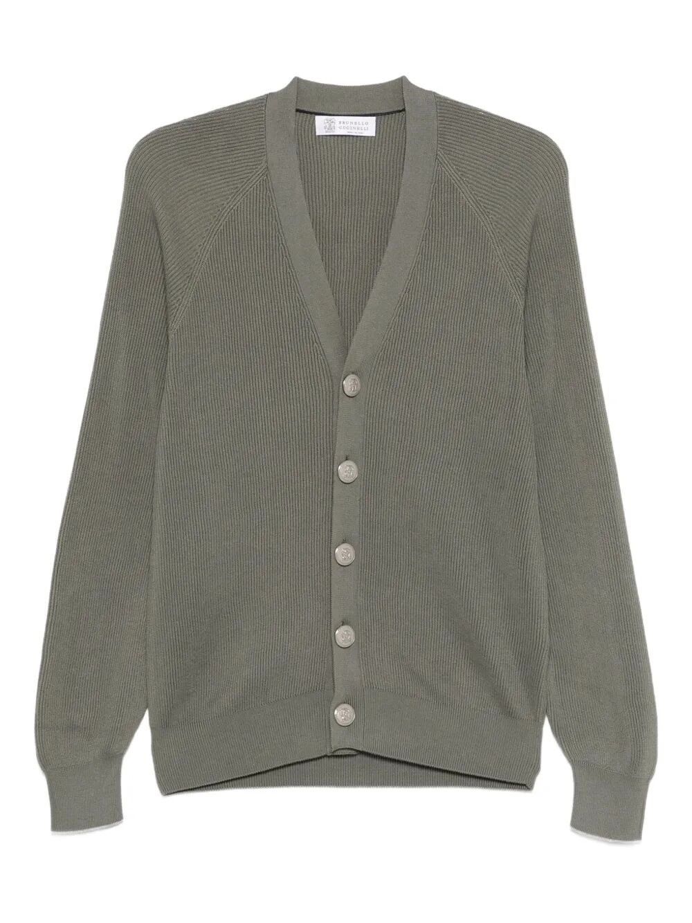 Brunello Cucinelli English Rib Knit Cardigan Size US M / EU 48-50 / 2 - 1 Thumbnail