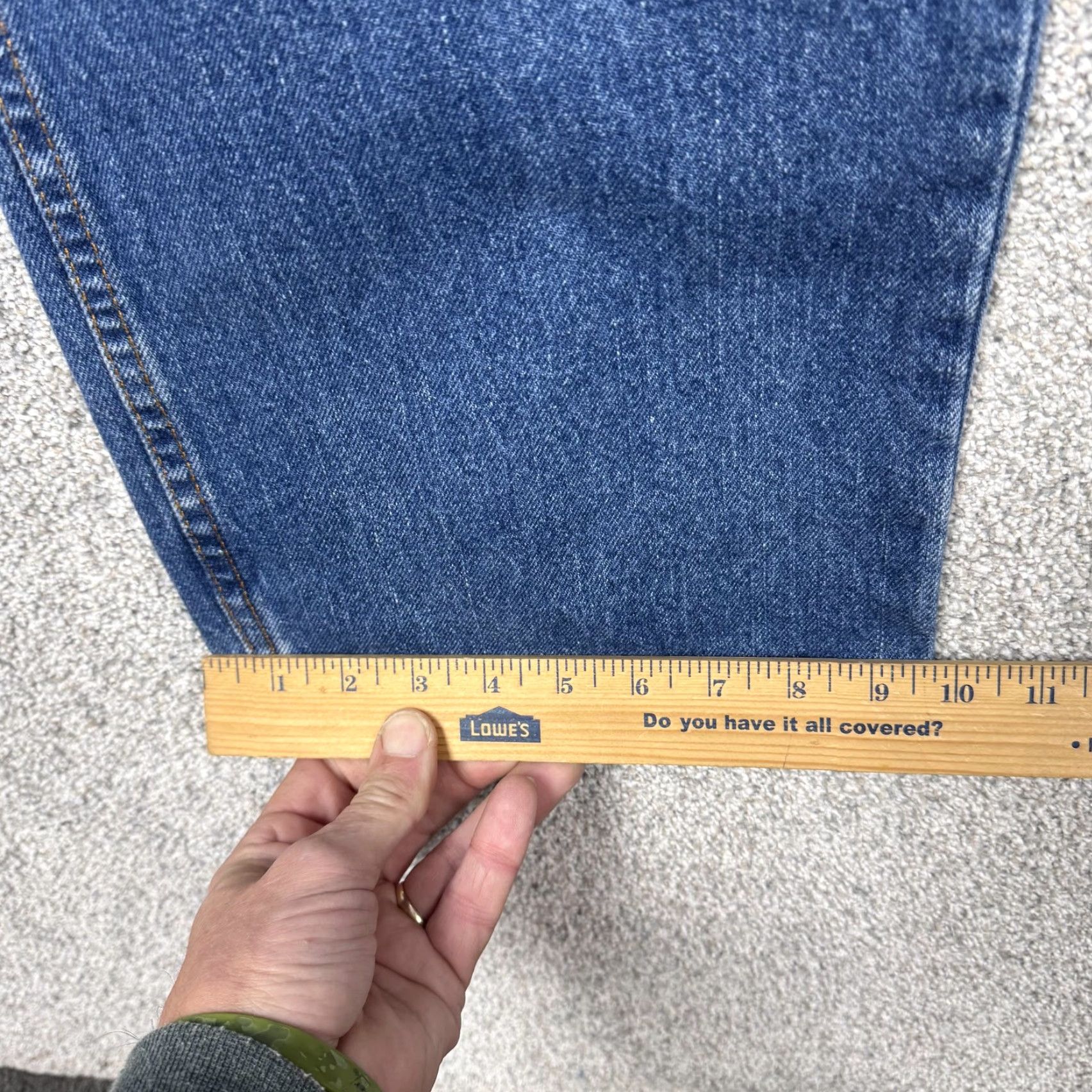 Dickies Dickies Jeans Mens 43x29 Blue High Rise Straight Leg Denim Workwear Classic Size US 42 / EU 58 - 3 Thumbnail