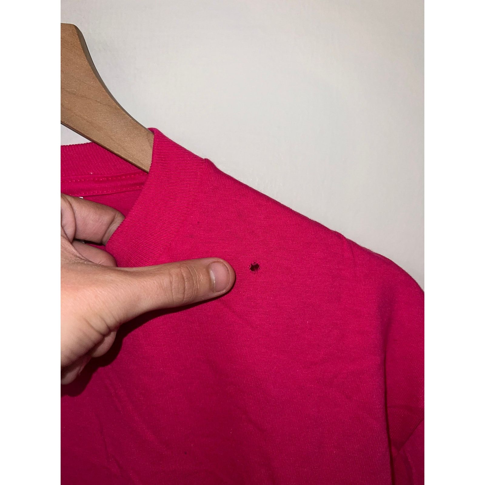 Jerzees 90s Jerzees Pink Blank Shirt Tee Short Sleeve VTG 1990s L Size US L / EU 52-54 / 3 - 4 Thumbnail