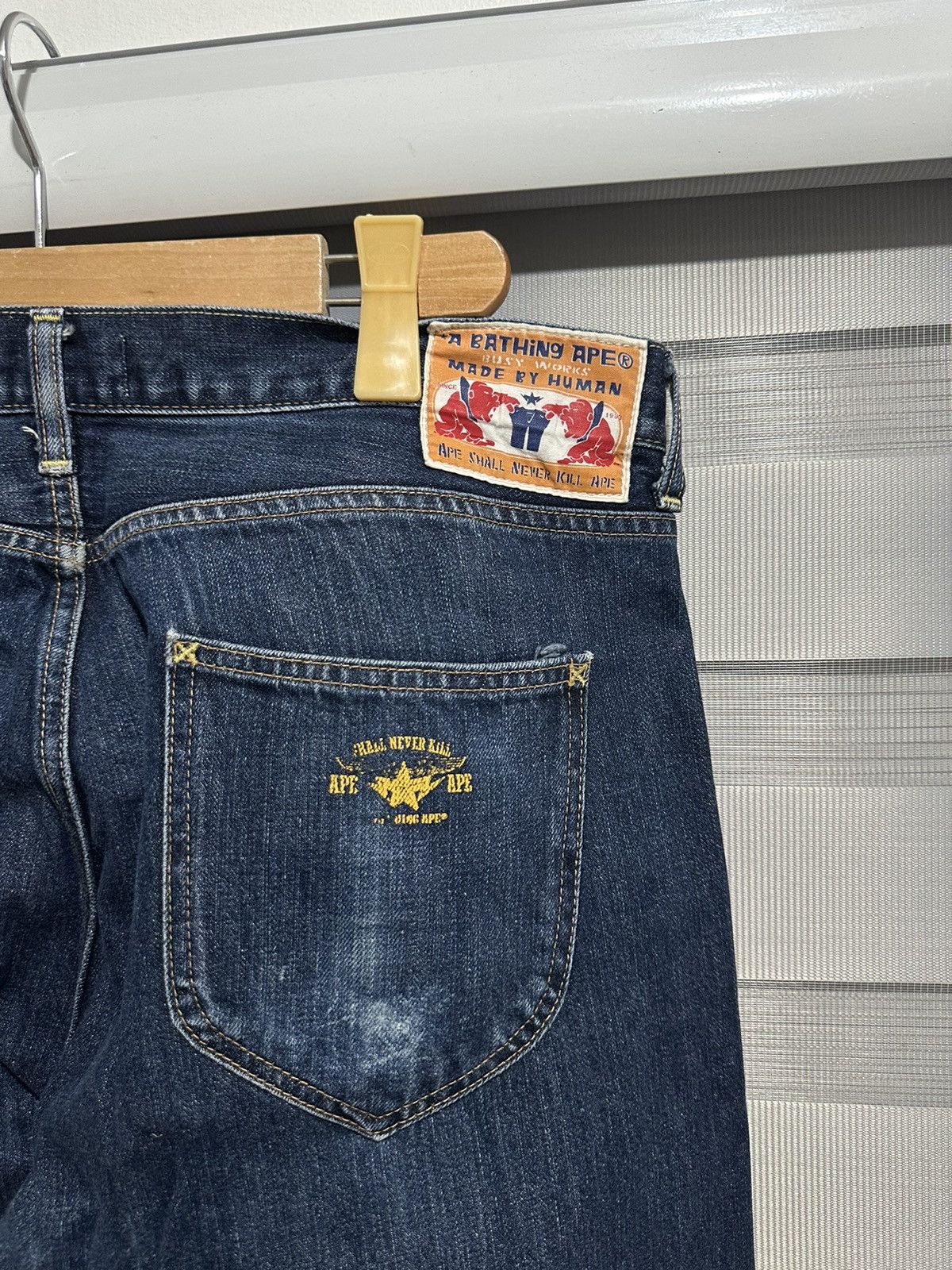 Bape A Bathing Ape Made by Human Denim Pants Size US 34 / EU 50 - 4 Thumbnail