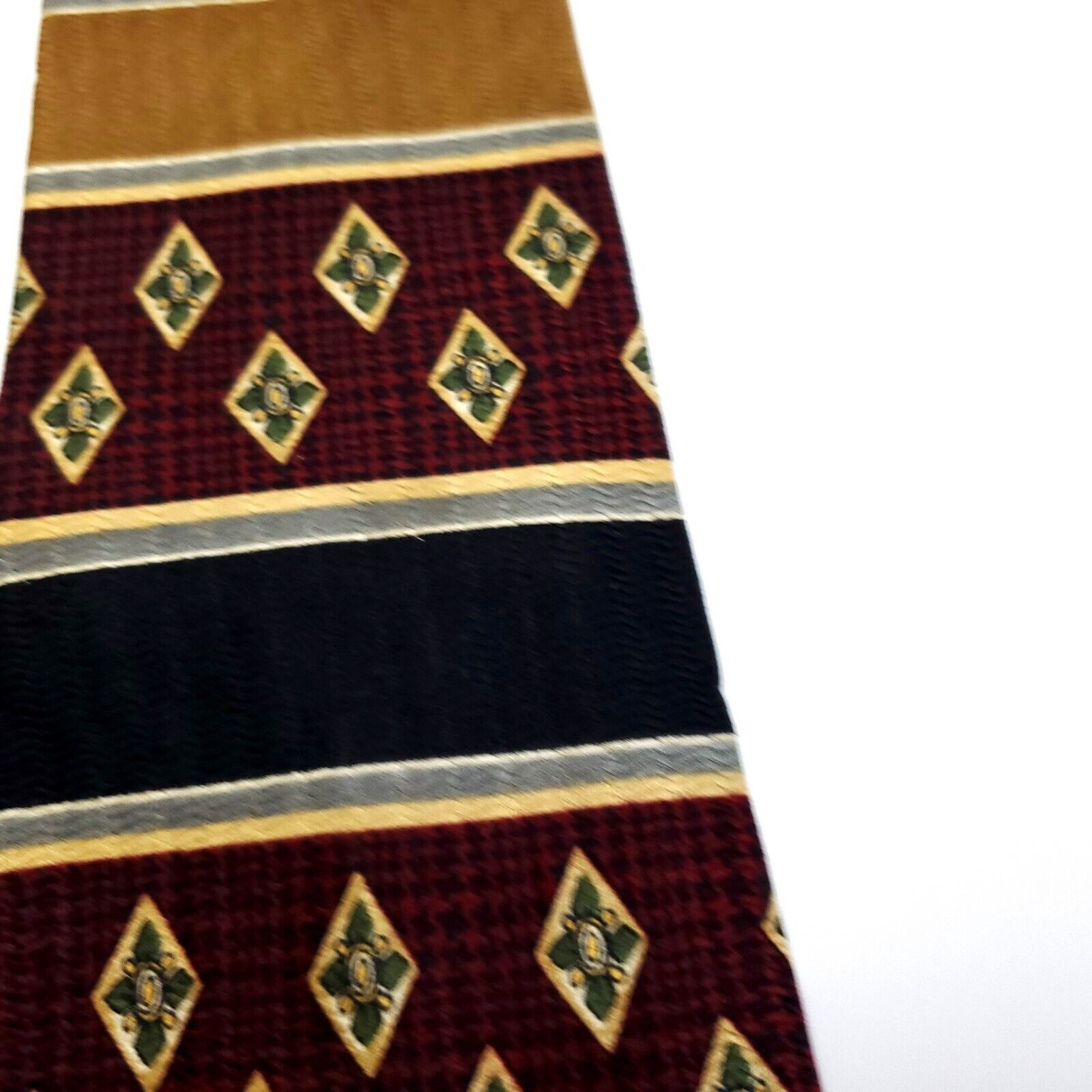 Perry Ellis Perry Ellis Portfolio Maroon Red Tan Black Abstract Print Wi Size ONE SIZE - 2 Thumbnail