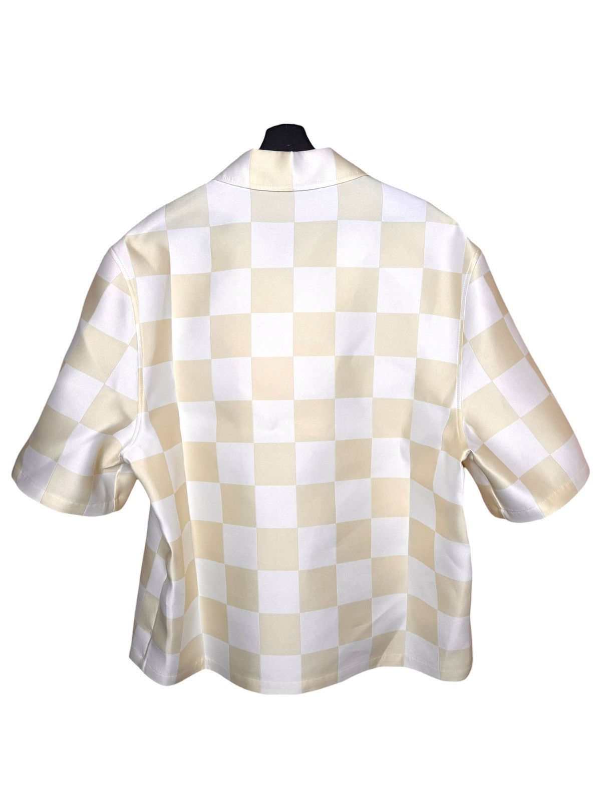 Versace Versace Checkered Duchess Fabric Zip Polo Size US L / EU 52-54 / 3 - 11 Thumbnail