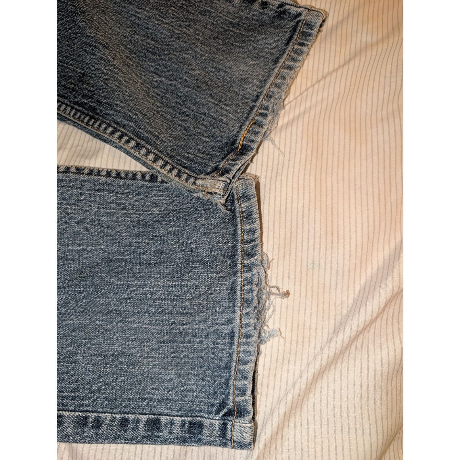 Levi's Levi's 514 Slim Straight 31-32 patched repaired Jeans Size US 31 - 4 Thumbnail