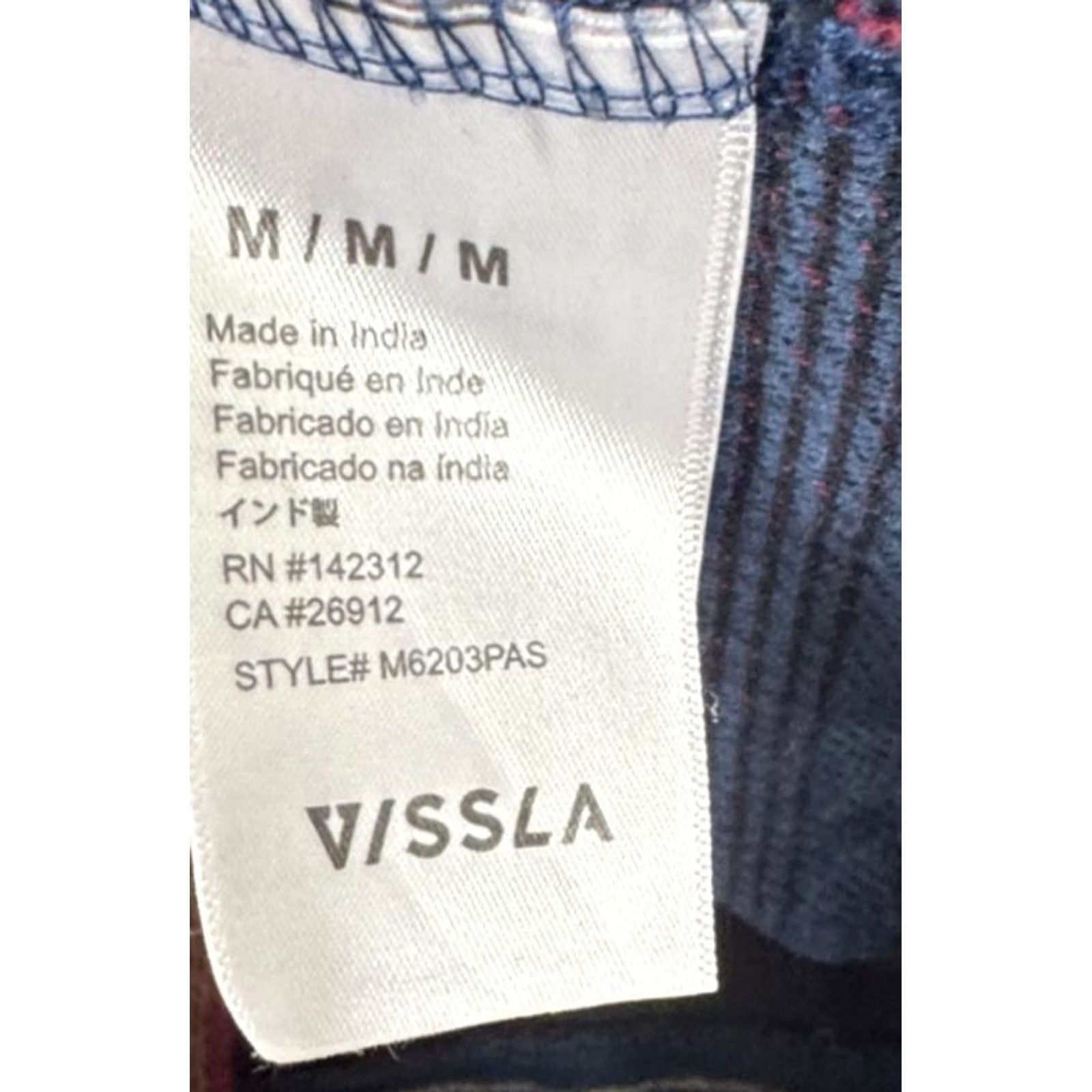 Vissla Vissla Hoodie Mens Button Henley Baja Sweatshirt Striped Pullover Long Sleeve Blue Surfer Medium Size US M / EU 48-50 / 2 - 3 Thumbnail