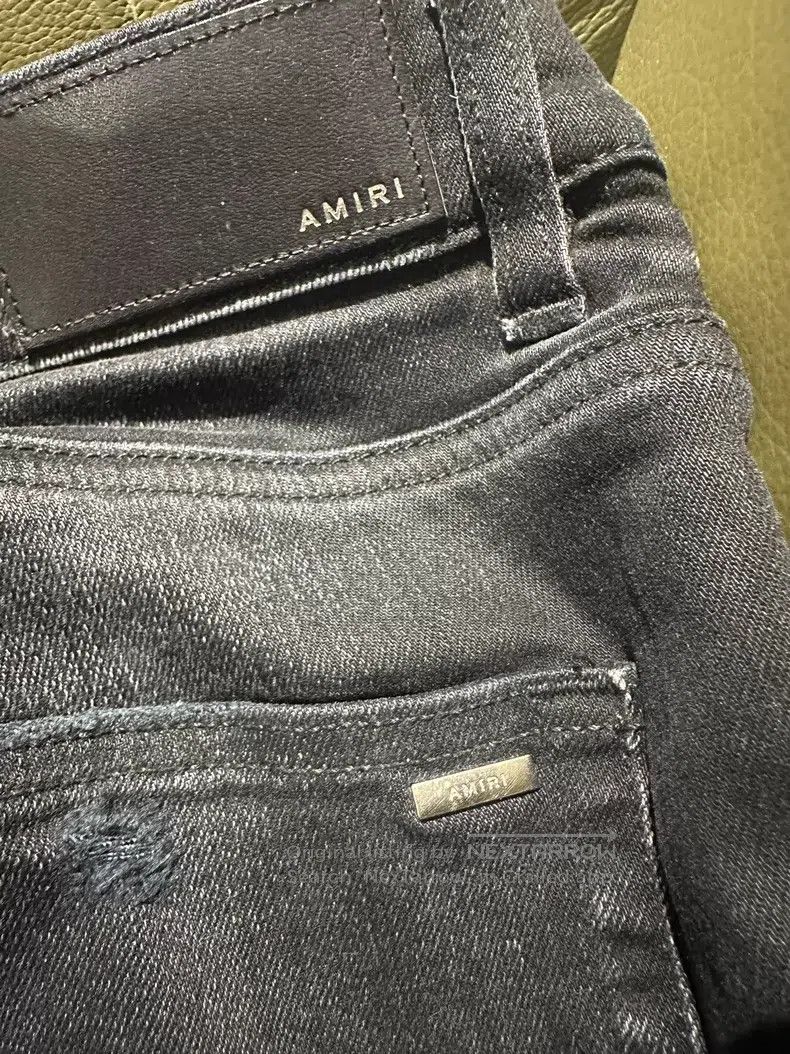 Amiri Amiri Tiger and leopard print aged destroyed denim jeans Size US 34 / EU 50 - 9 Thumbnail
