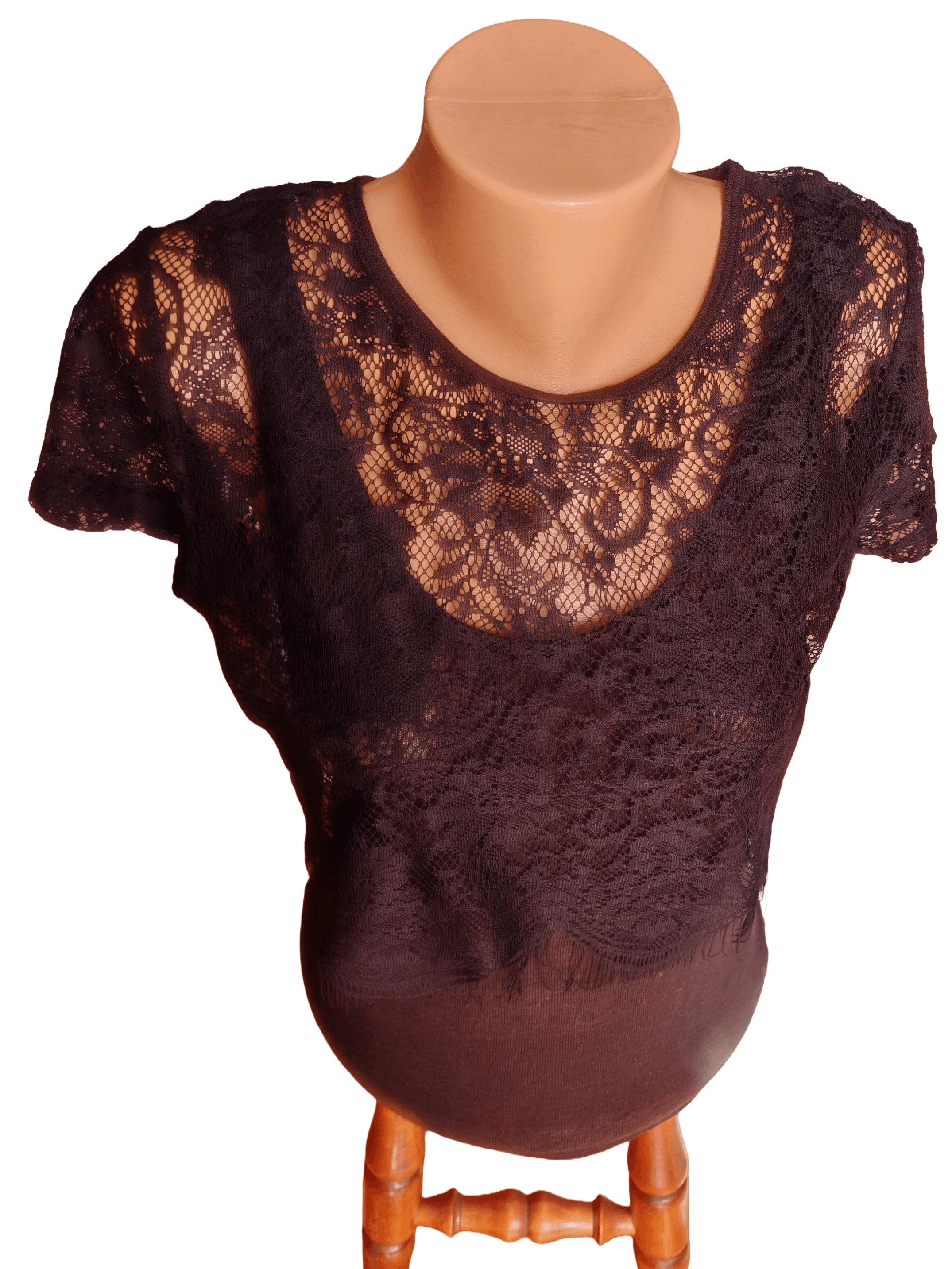 Other Y2K Black Lace Women's Lace Layered Top Grunge size S Size S / US 4 / IT 40 - 4 Thumbnail