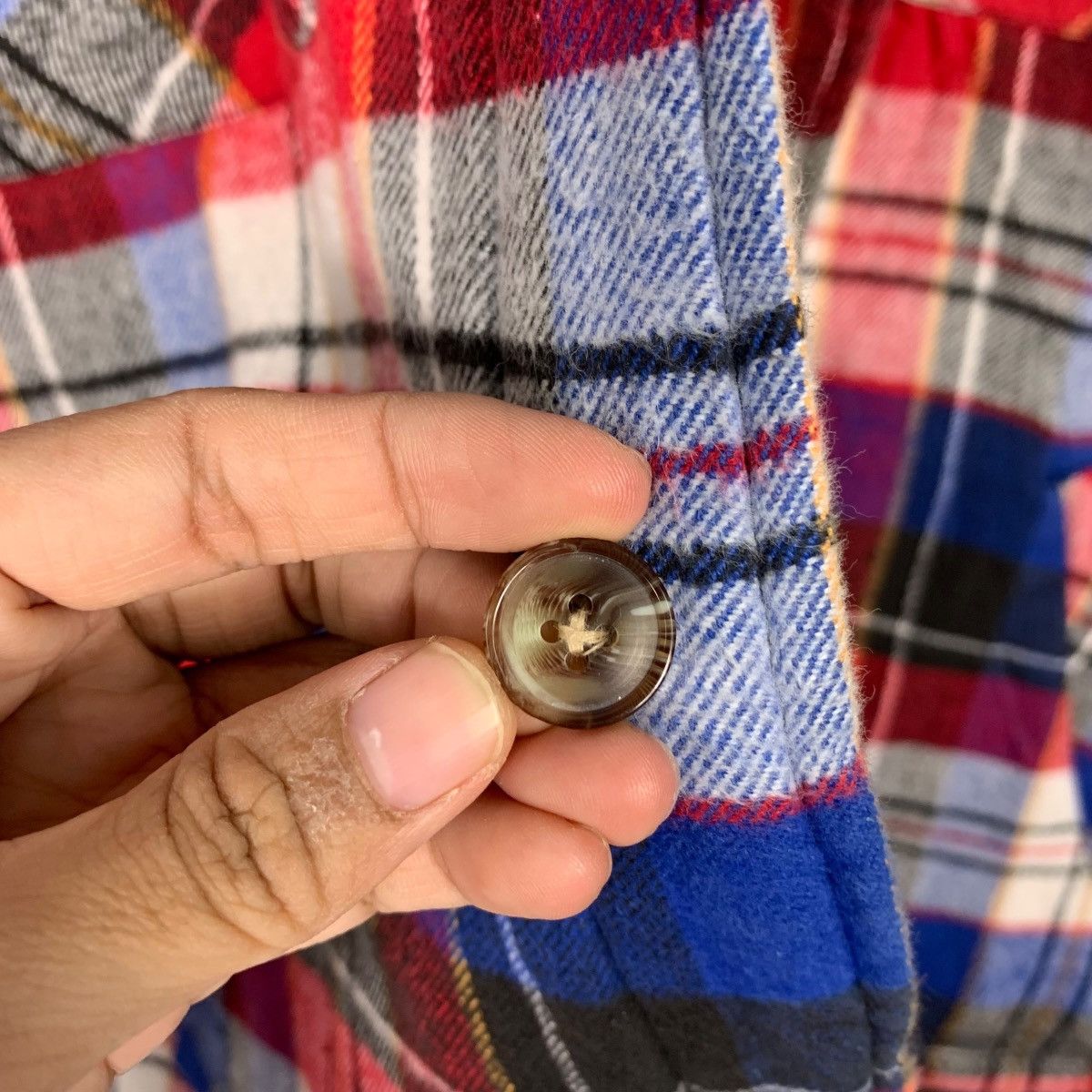 Flannel 90’s SEAHOP Fleece Lined Checked Flannel Jacket #2342-C105 Size US M / EU 48-50 / 2 - 14 Thumbnail