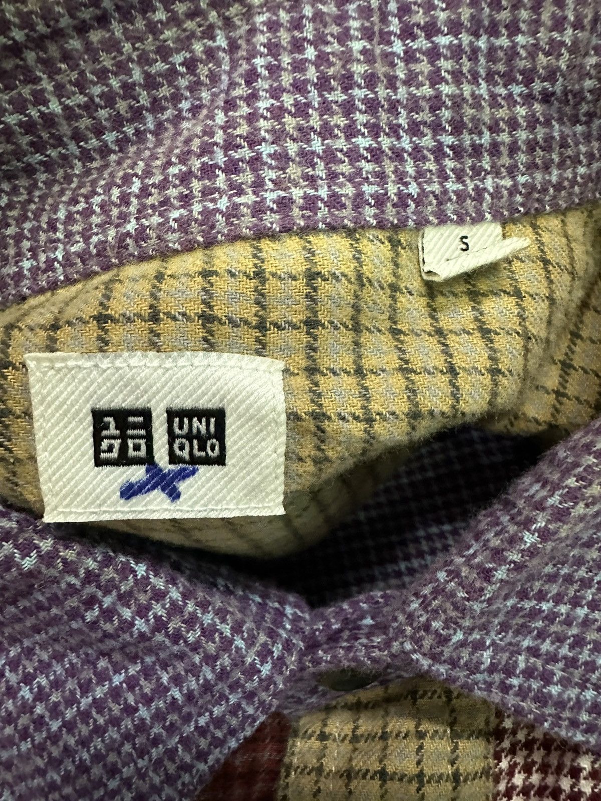 Uniqlo UNIQLO PATCHWORK LONG SLEEVE FLANEL SHIRT Size US S / EU 44-46 / 1 - 5 Thumbnail