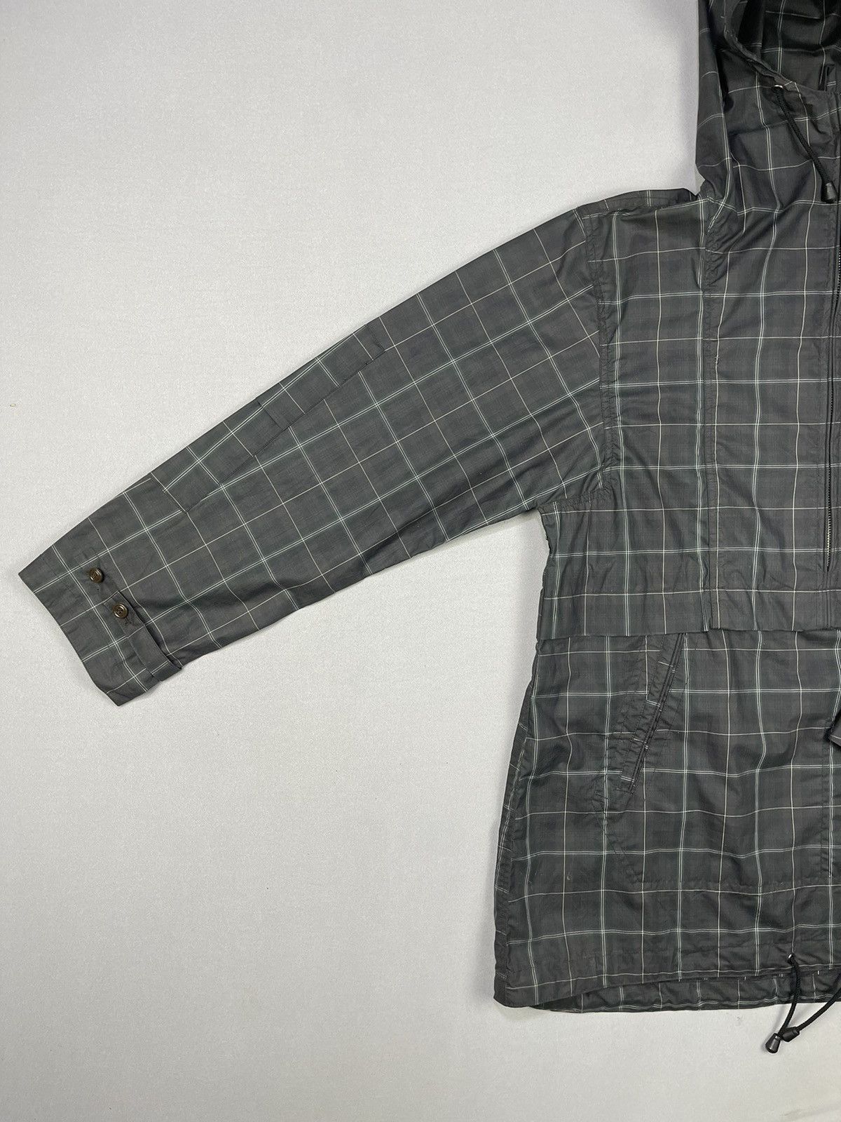 OMNIGOD Vintage OMNIGOD ANORAK Checkered Half Zipper Raincoat Size US M / EU 48-50 / 2 - 6 Thumbnail